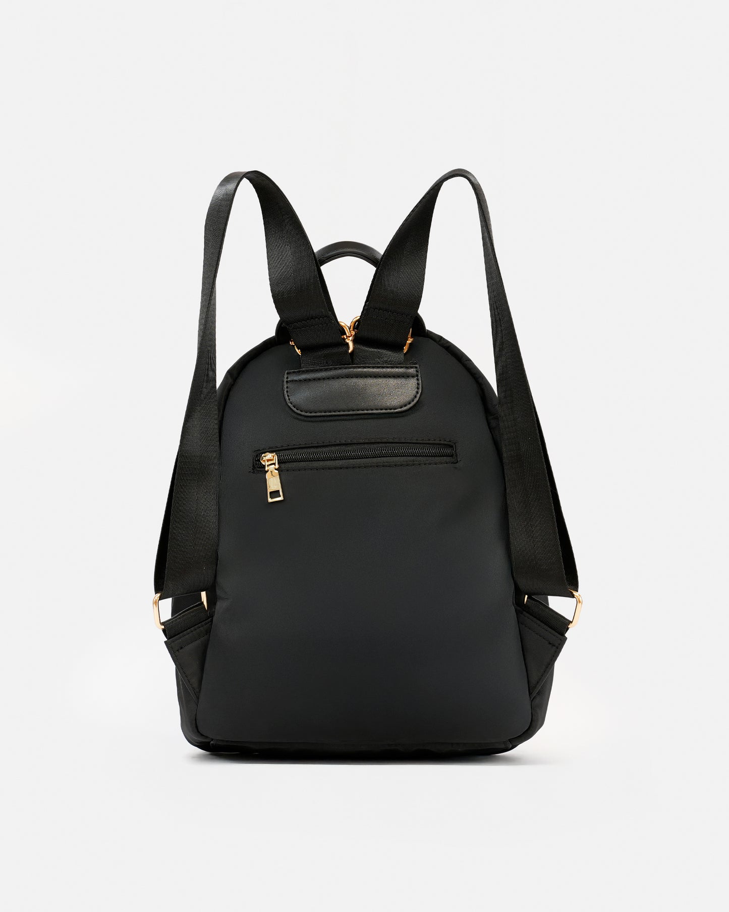 Mochila Nylon Negra Casual