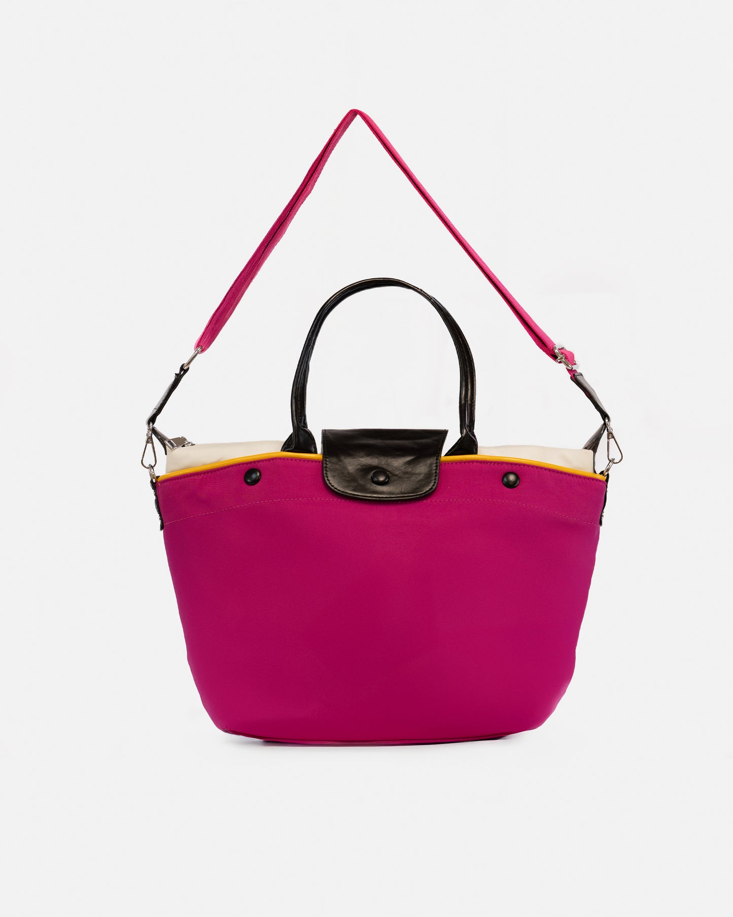 Ladies' Tote bag with nylon flap in different colors