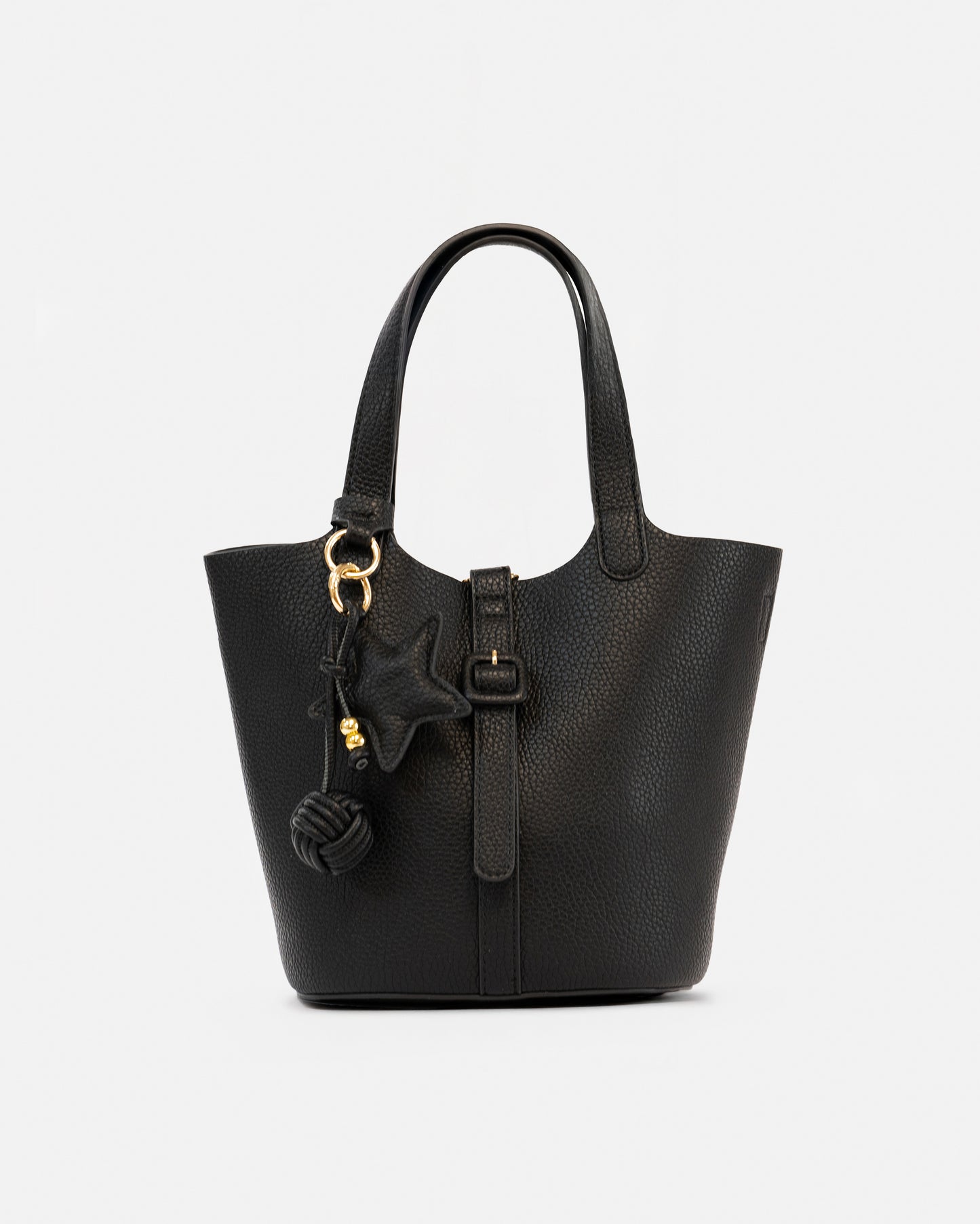 Handbag/Shoulder Bag with Interior Toiletry Bag and Decorative Keyring – Modern and Functional Style