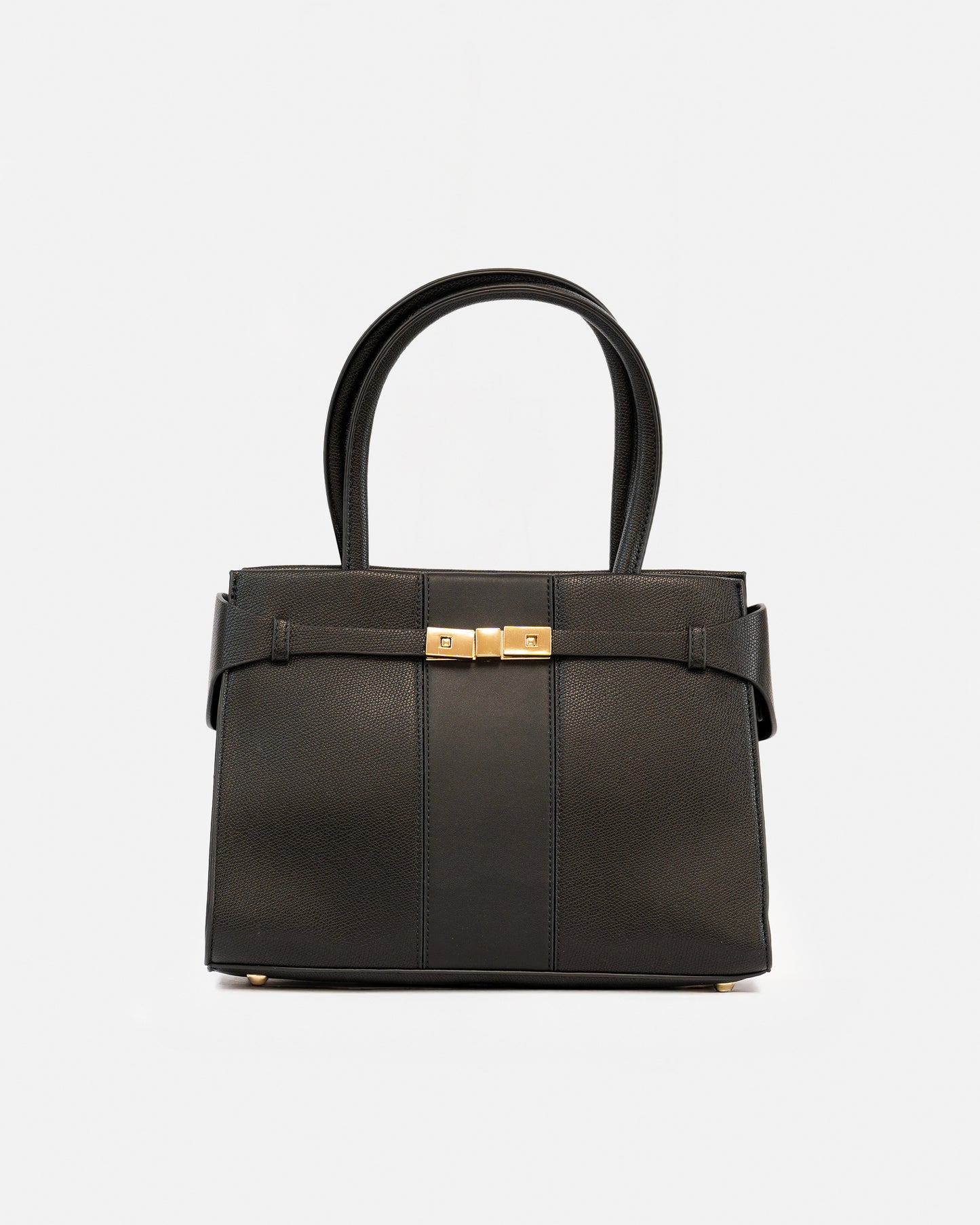Bolso de Mano con Correa Ajustable y Cierre Metálico Decorativo