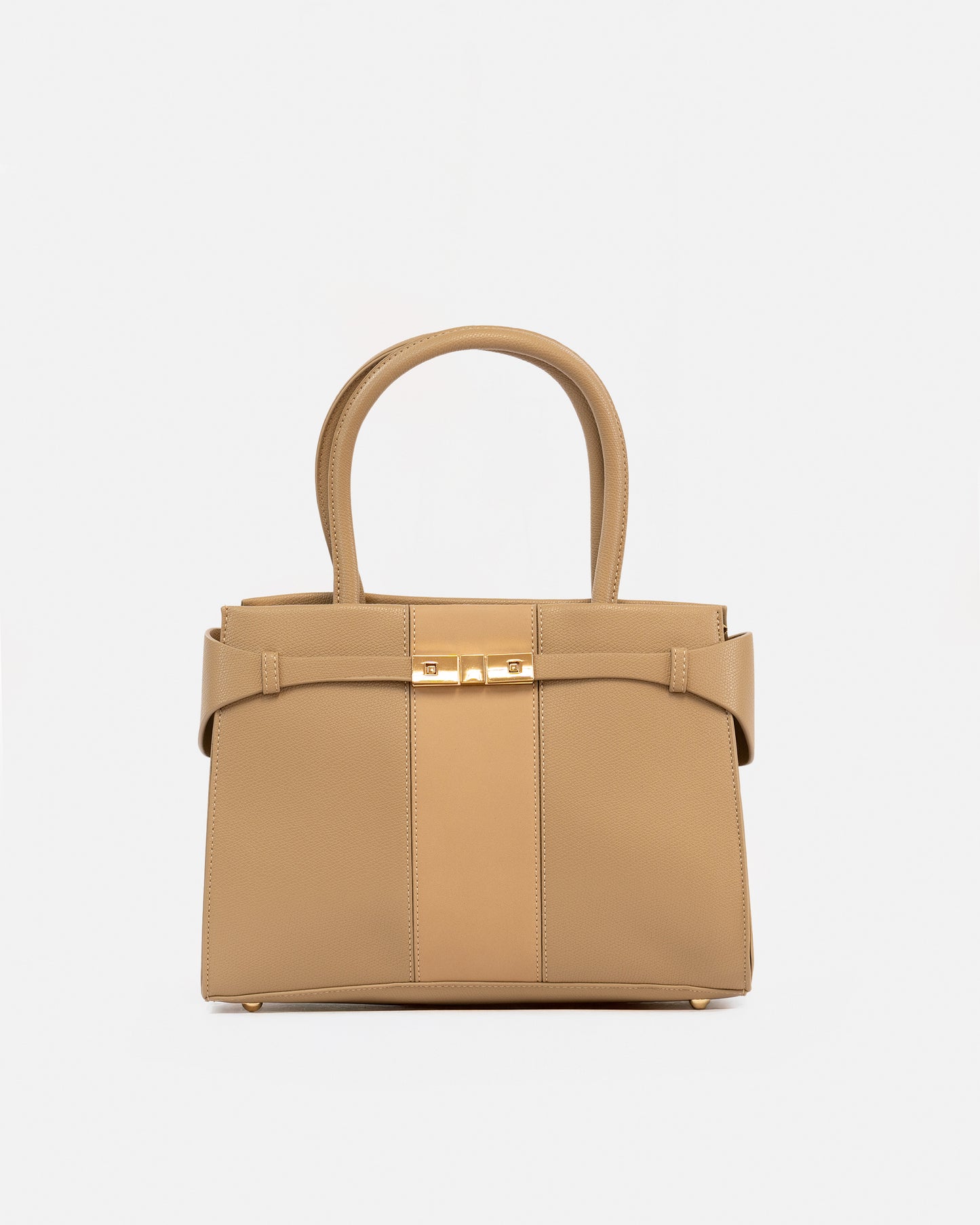 Bolso de Mano con Correa Ajustable y Cierre Metálico Decorativo
