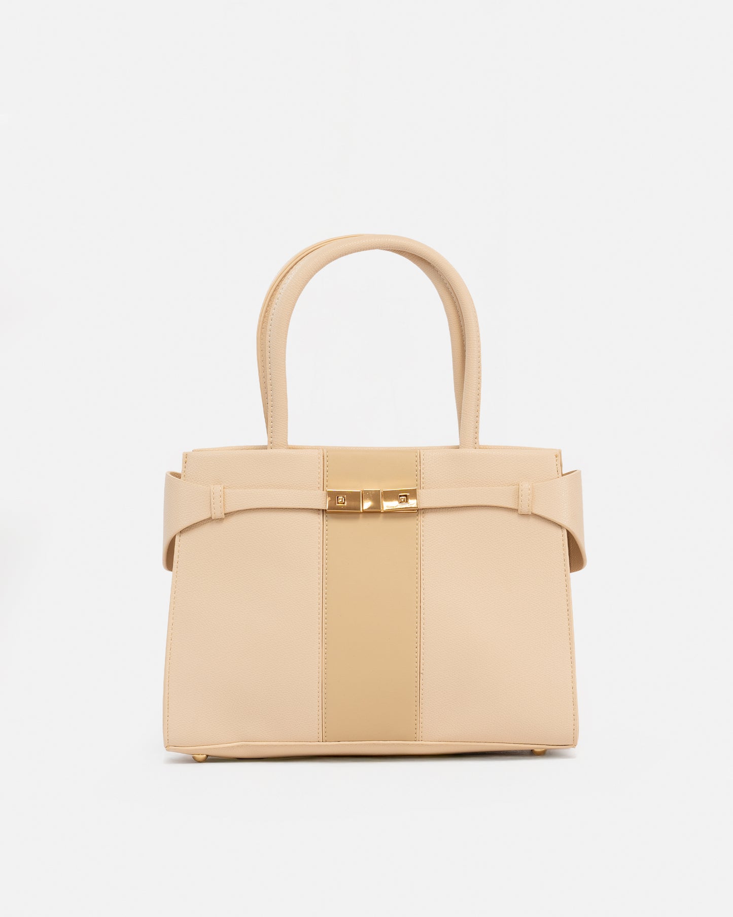 Bolso de Mano con Correa Ajustable y Cierre Metálico Decorativo