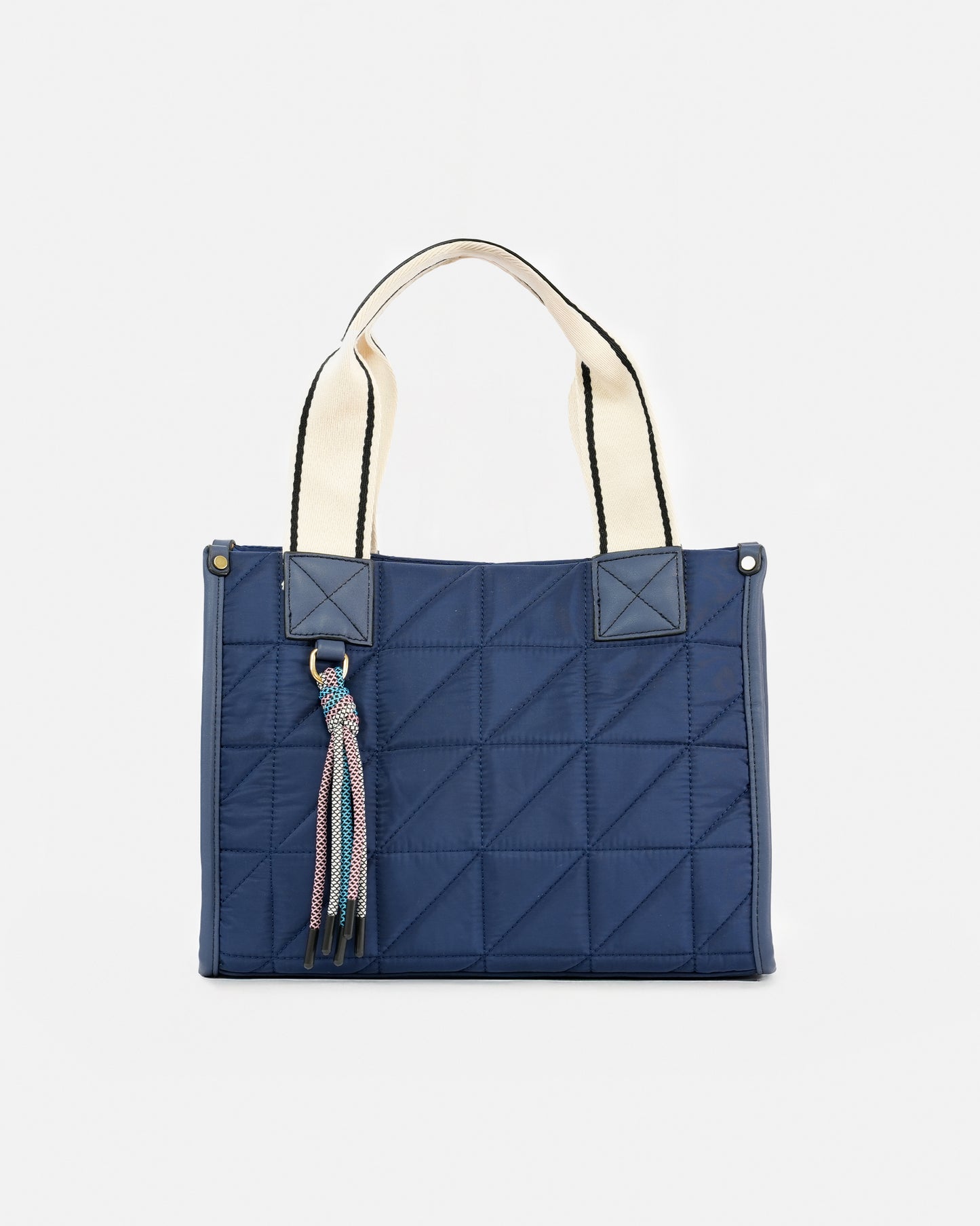 Bolso tote Nylon acolchado con doble asa y bandolera ajustable