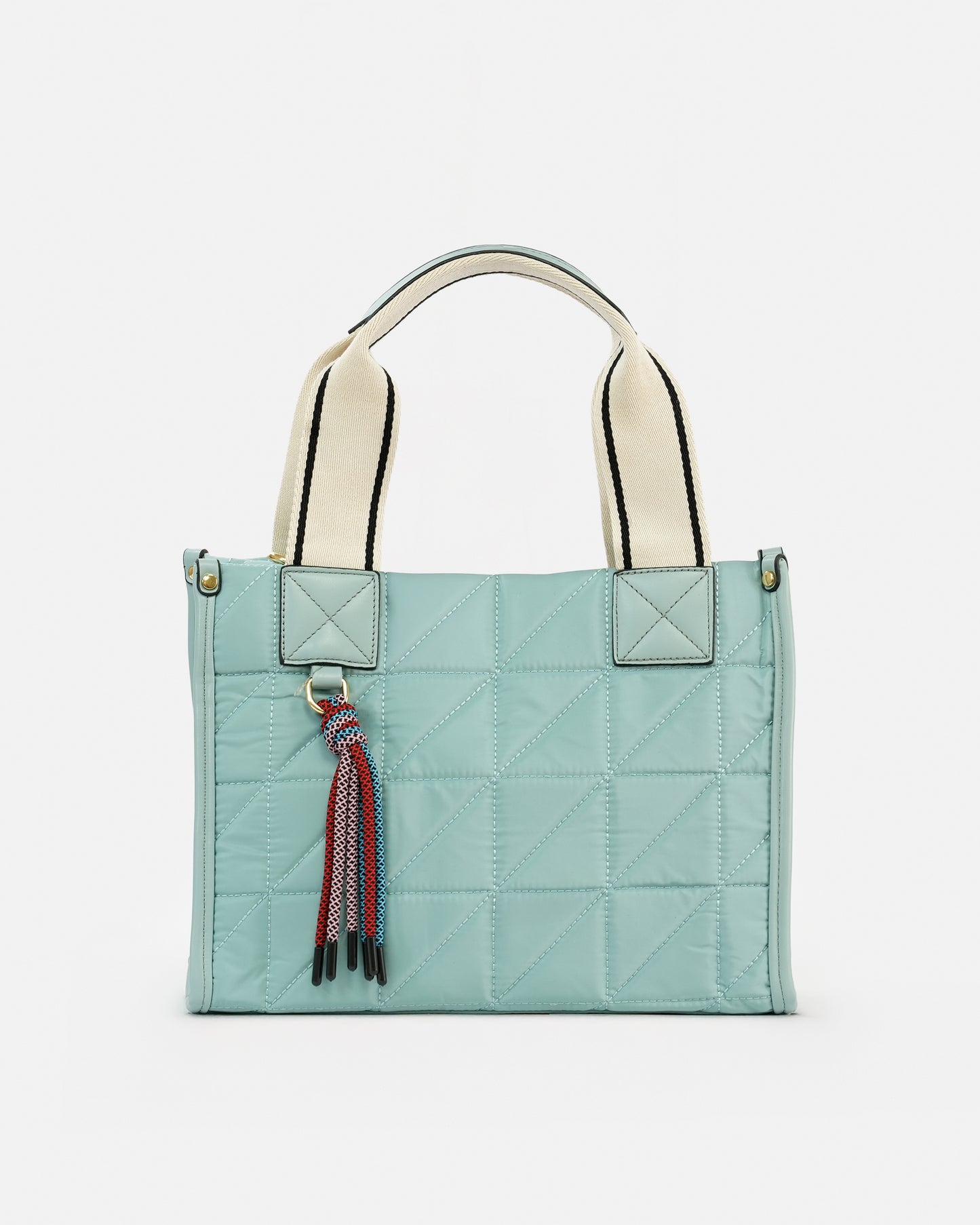 Bolso tote Nylon acolchado con doble asa y bandolera ajustable