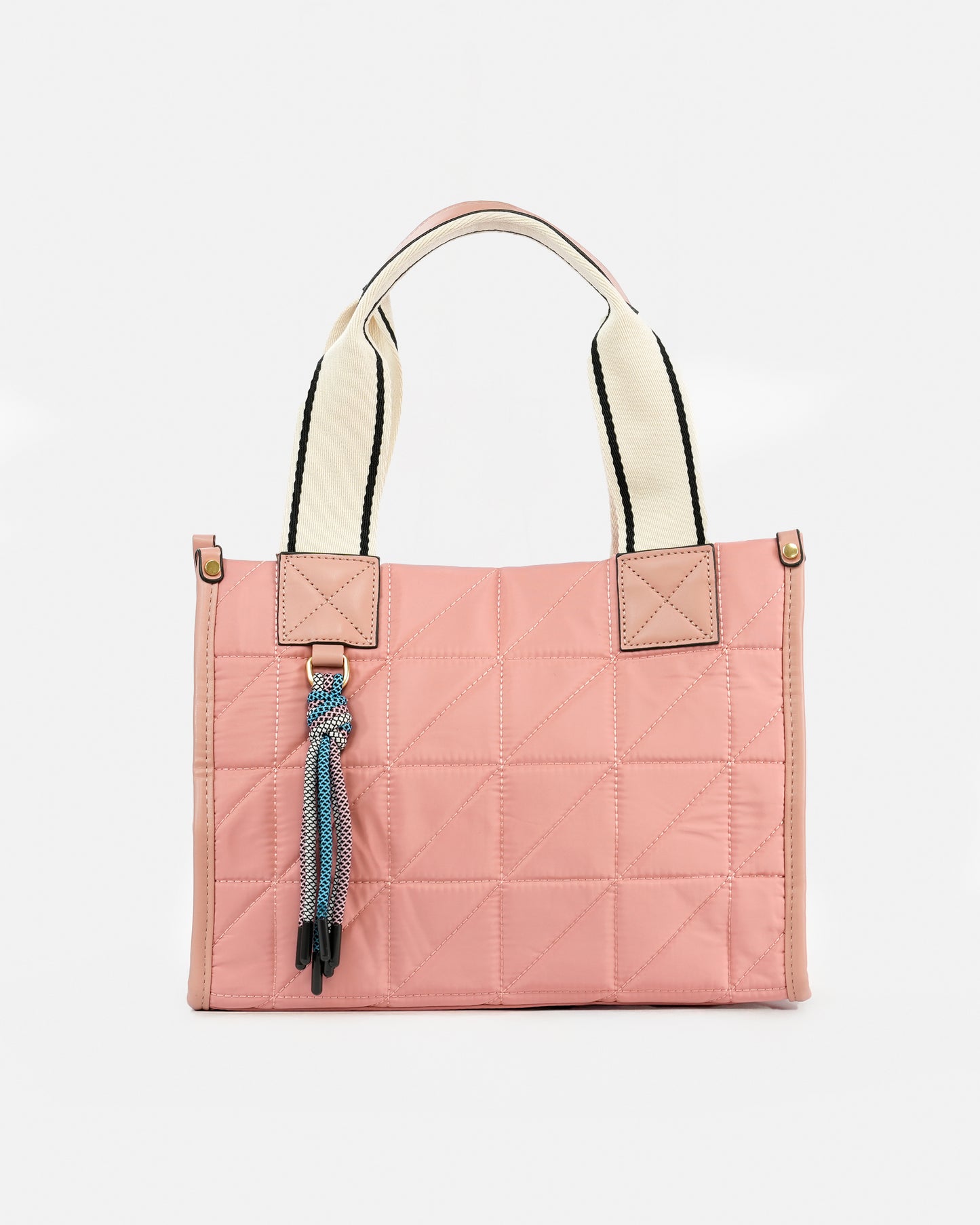 Bolso tote Nylon acolchado con doble asa y bandolera ajustable