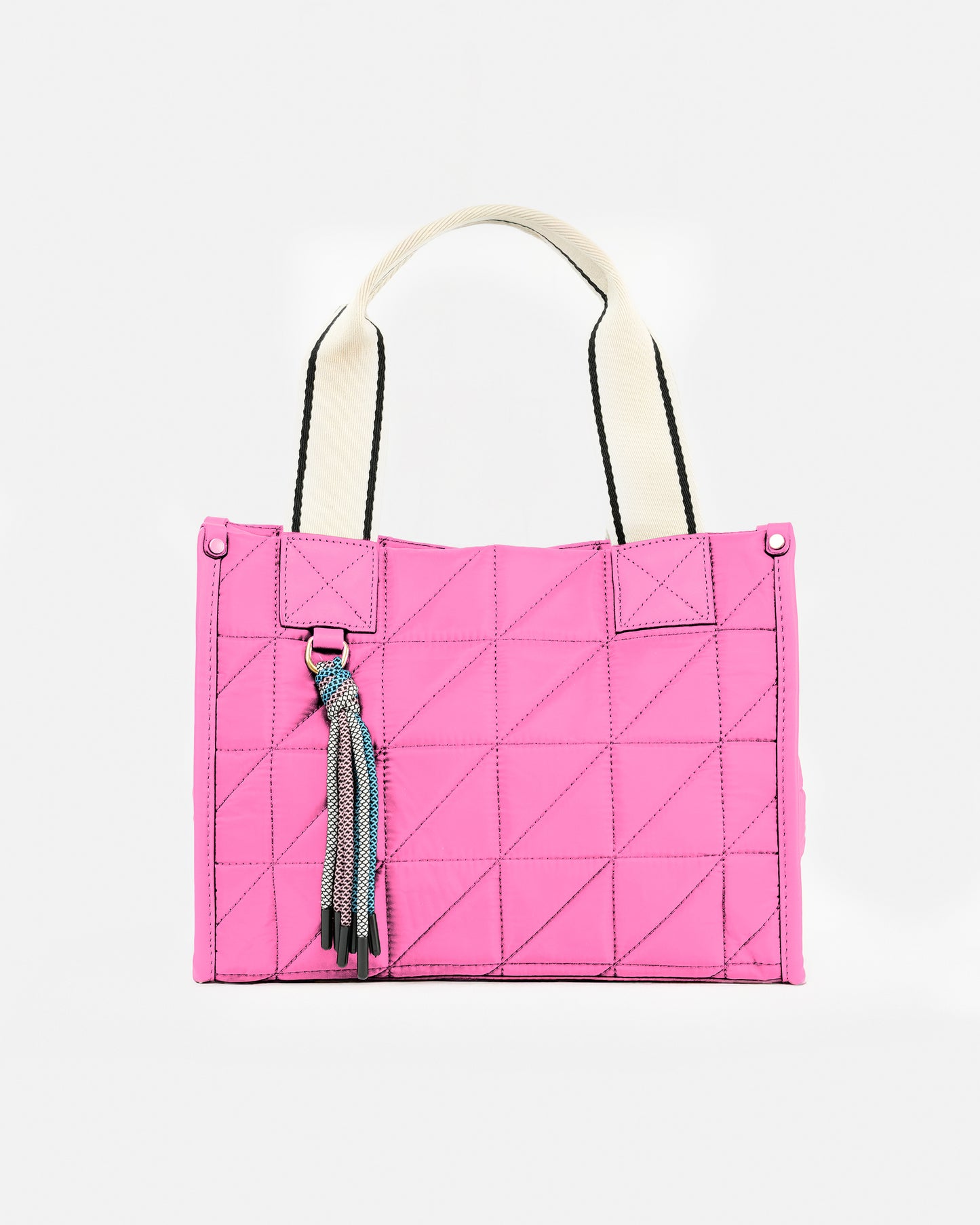 Bolso tote Nylon acolchado con doble asa y bandolera ajustable