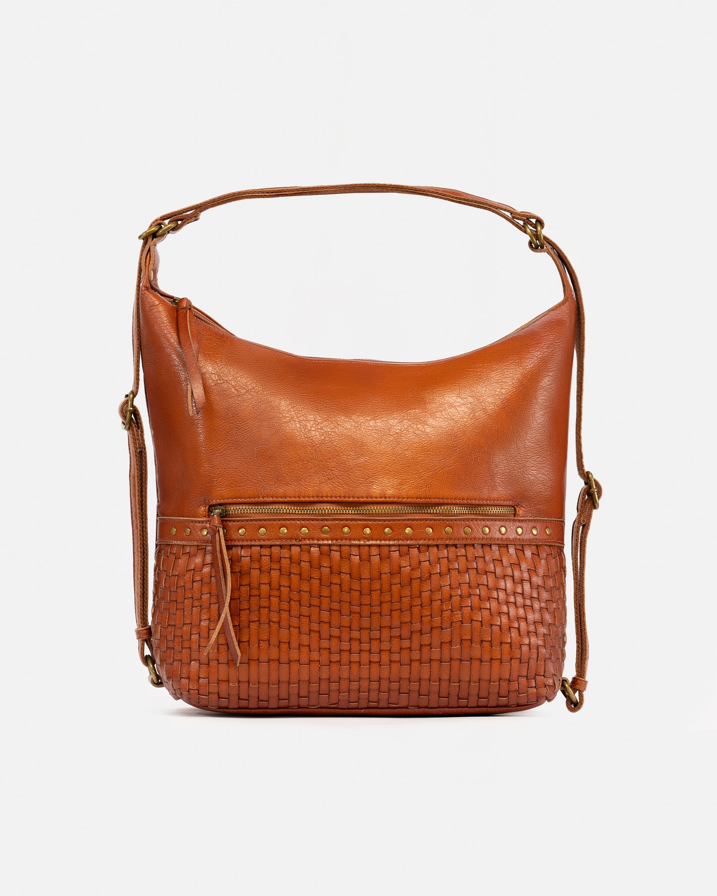 Women's Hobo Crossbody Bag in Faux Leather – Casual Style with Braided Details
