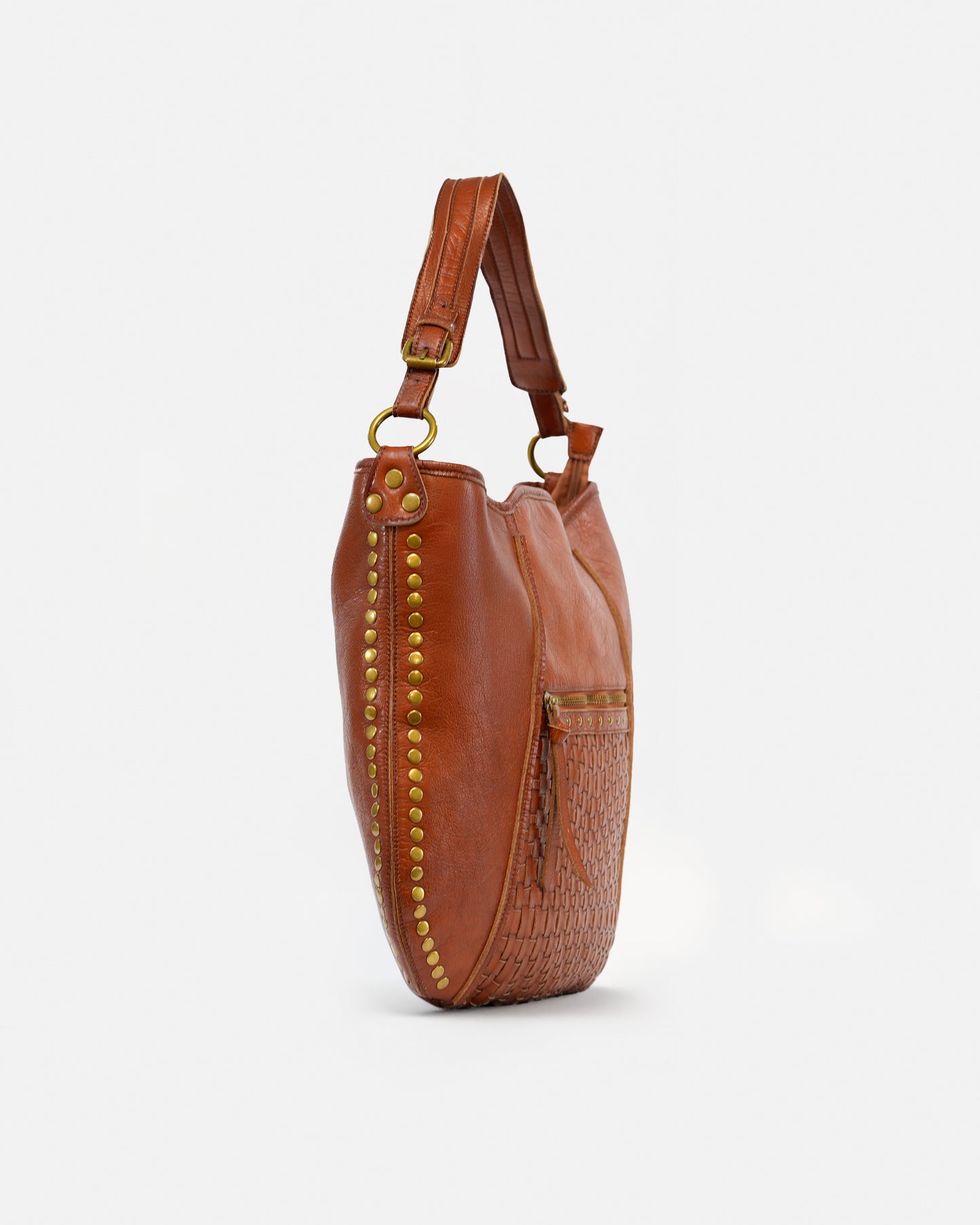 Women's Faux Leather Hobo Bag – Vintage Style with Braided Details