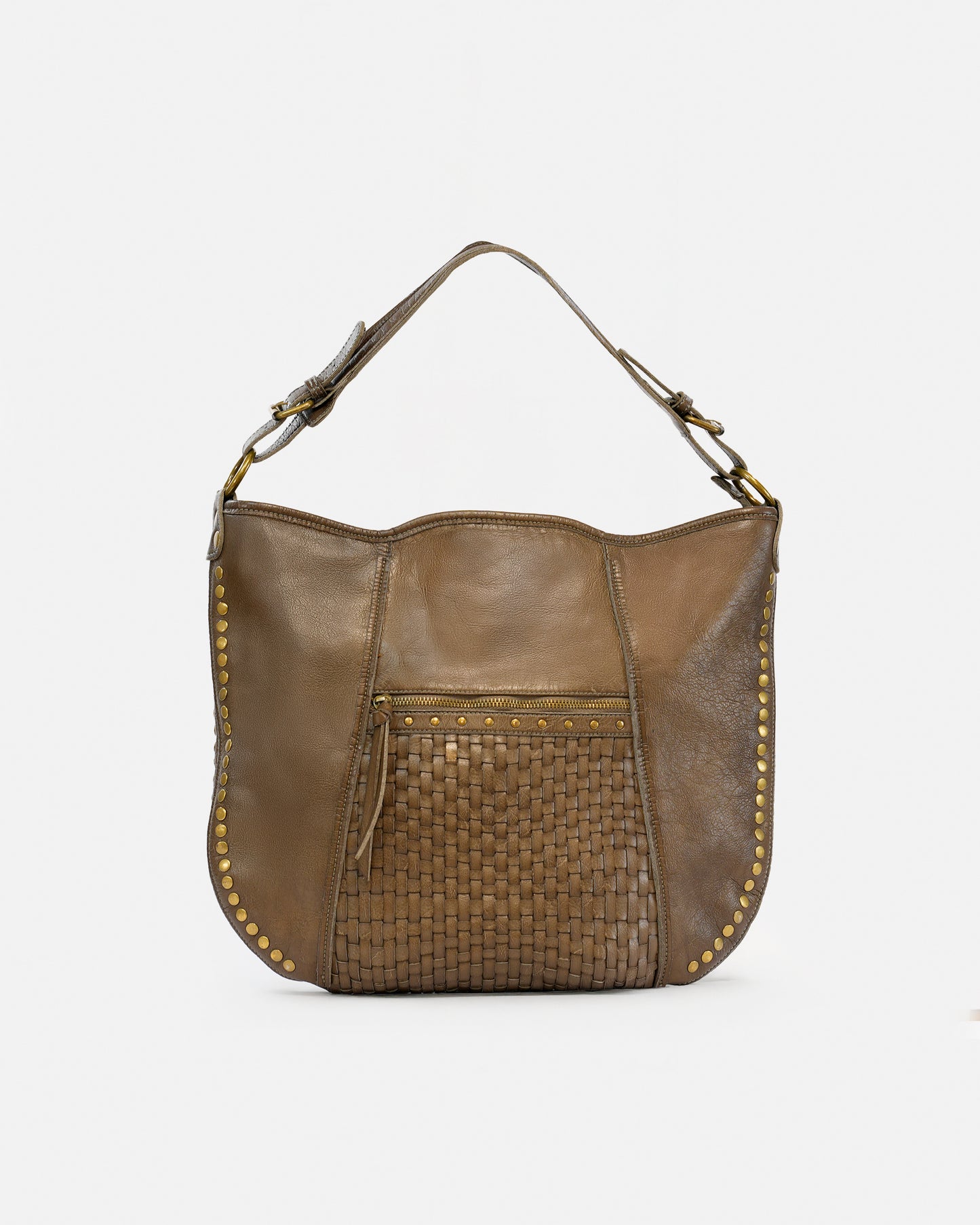 Women's Faux Leather Hobo Bag – Vintage Style with Braided Details