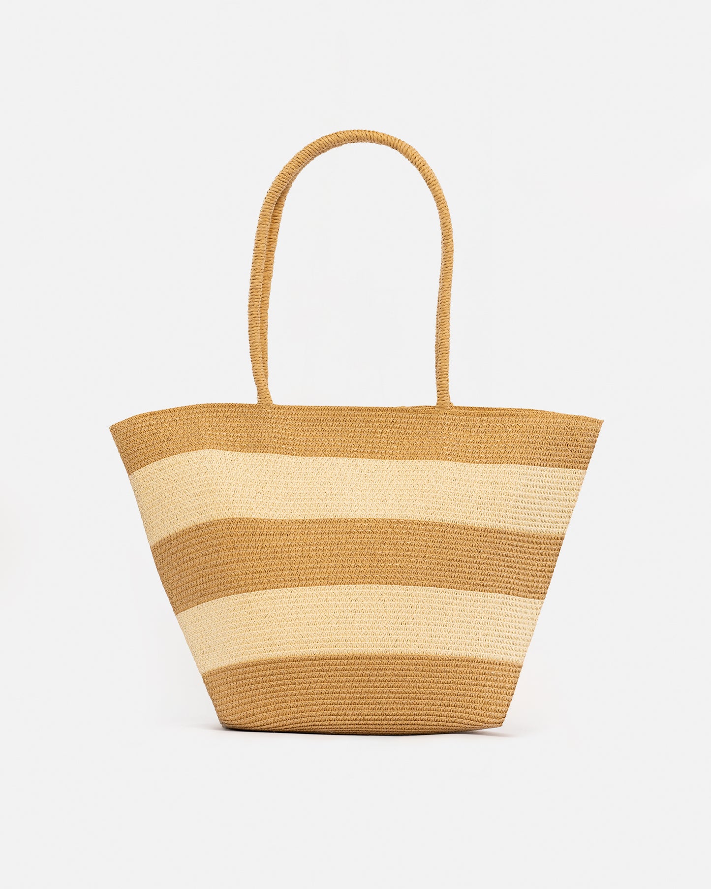 Bolso de hombro mediano efecto Rafia