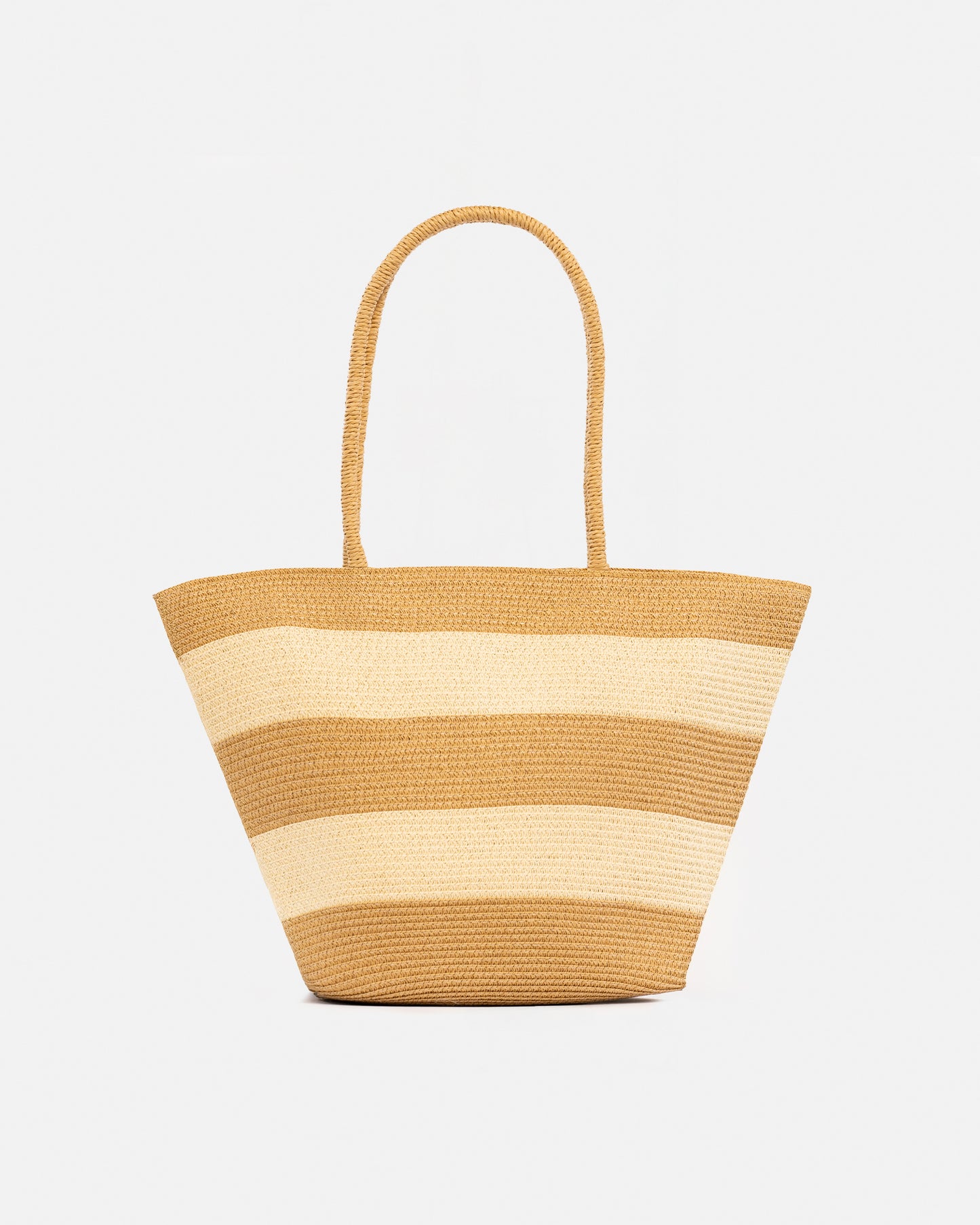Bolso de hombro mediano efecto Rafia