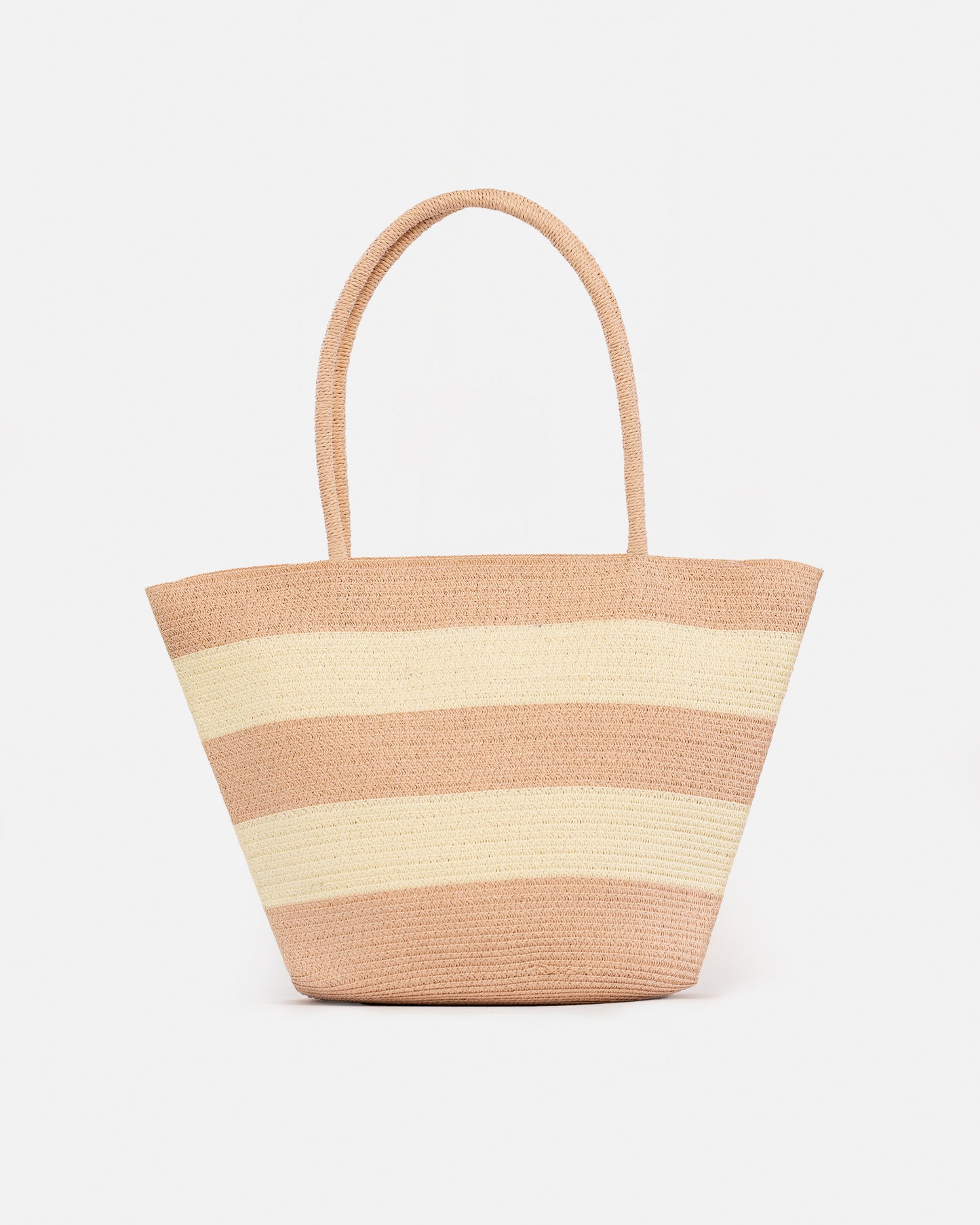 Bolso de hombro mediano efecto Rafia