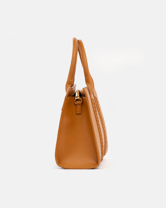 Bolso Shopper con Diseño Trenzado y Asa Larga extraible
