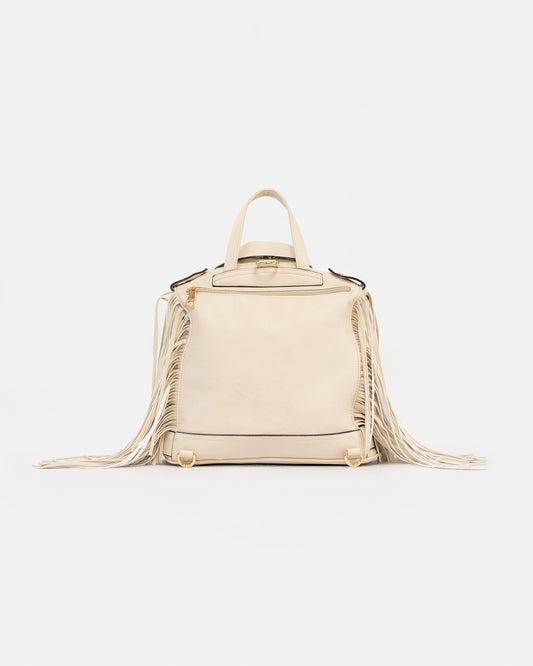 Women's Biker Style Backpack with Fringes – Unique and Timeless Design