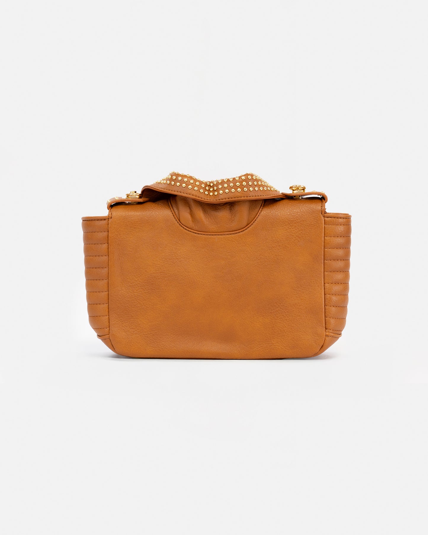 Biker Style Crossbody Bag with Removable Strap