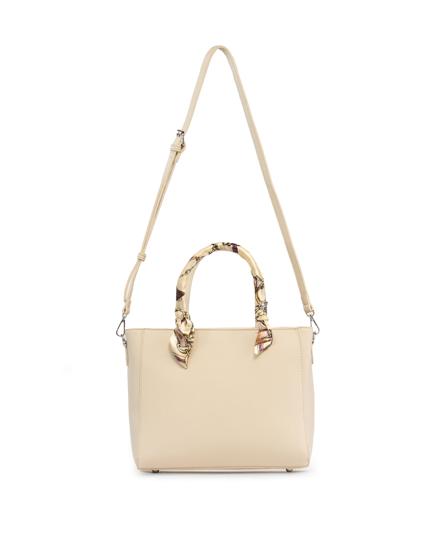 Bolso Tote de Mujer con Detalle de Pañuelo – Elegancia y Versatilidad