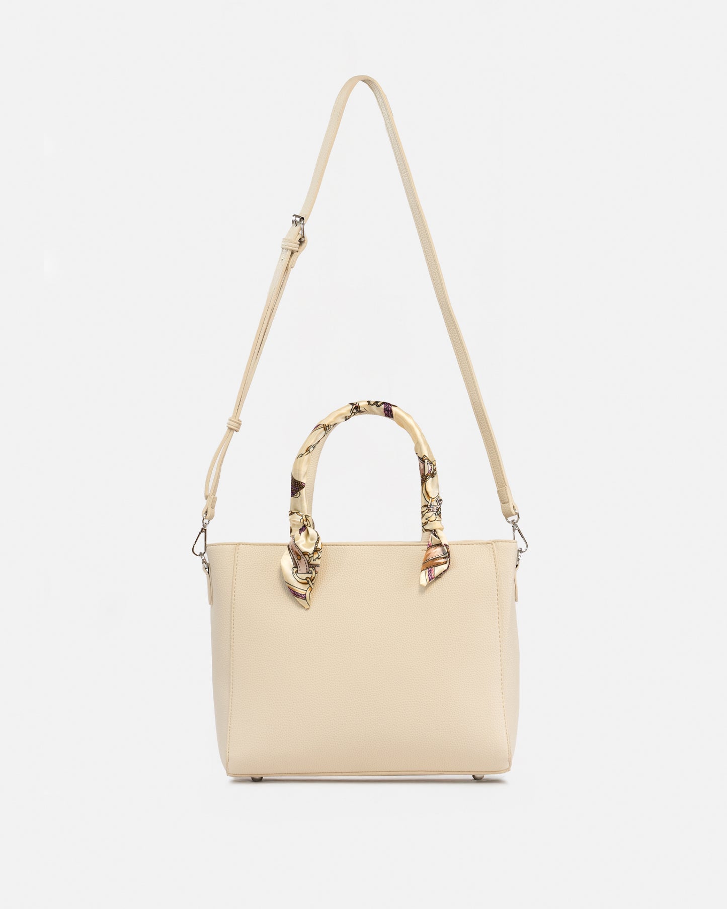 Bolso Tote de Mujer con Detalle de Pañuelo – Elegancia y Versatilidad