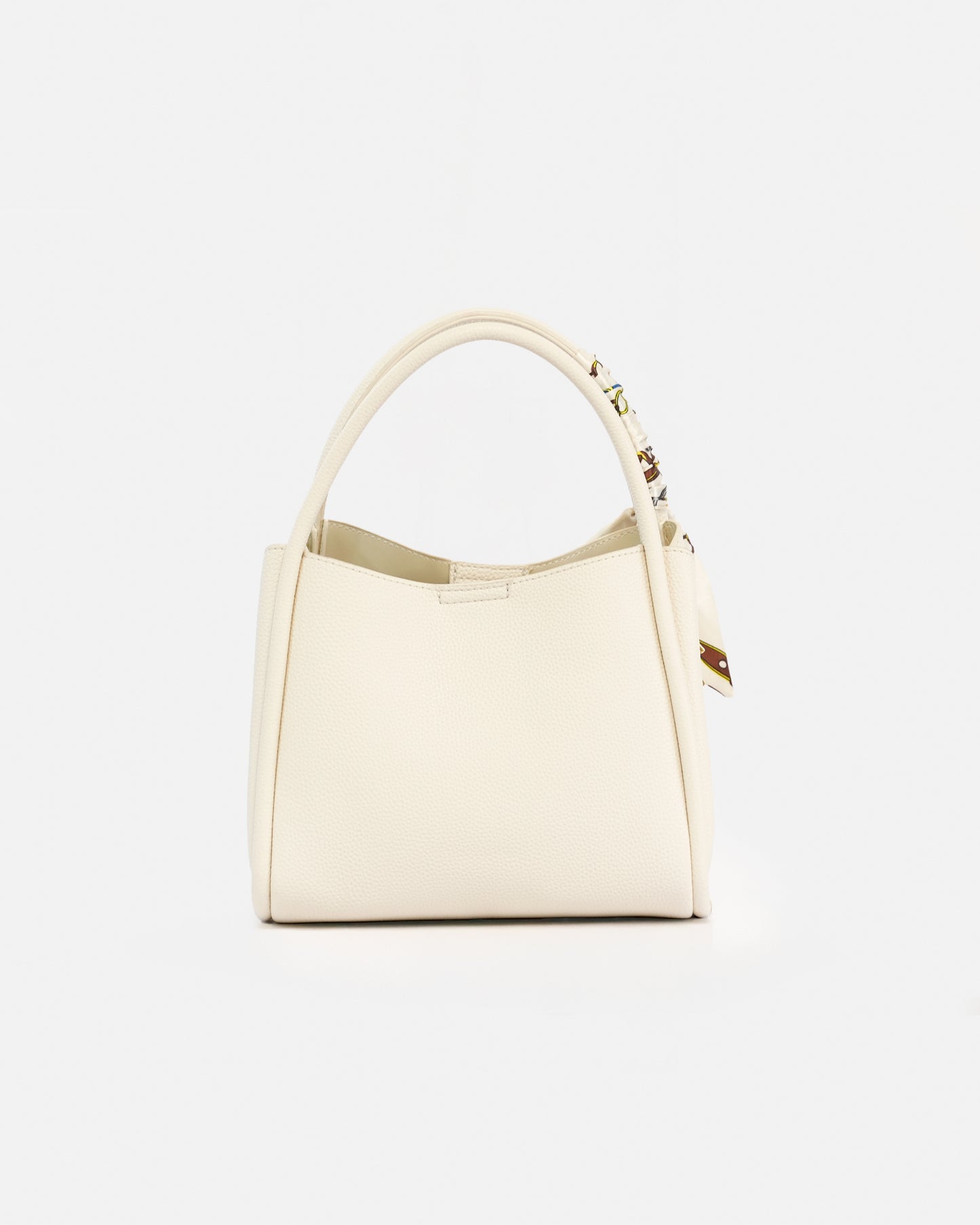 Handbag and Shoulder Bag with Decorative Scarf