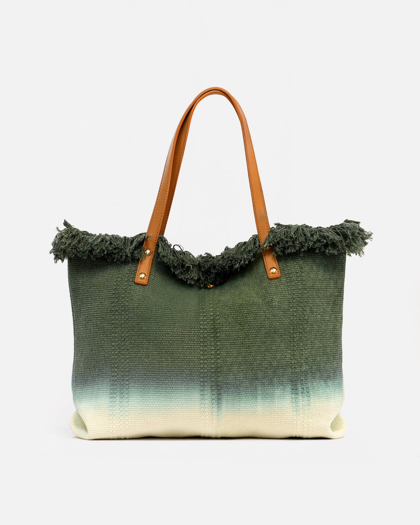 Bolso Shopper de Playa Bicolor – Estilo Boho con Flecos