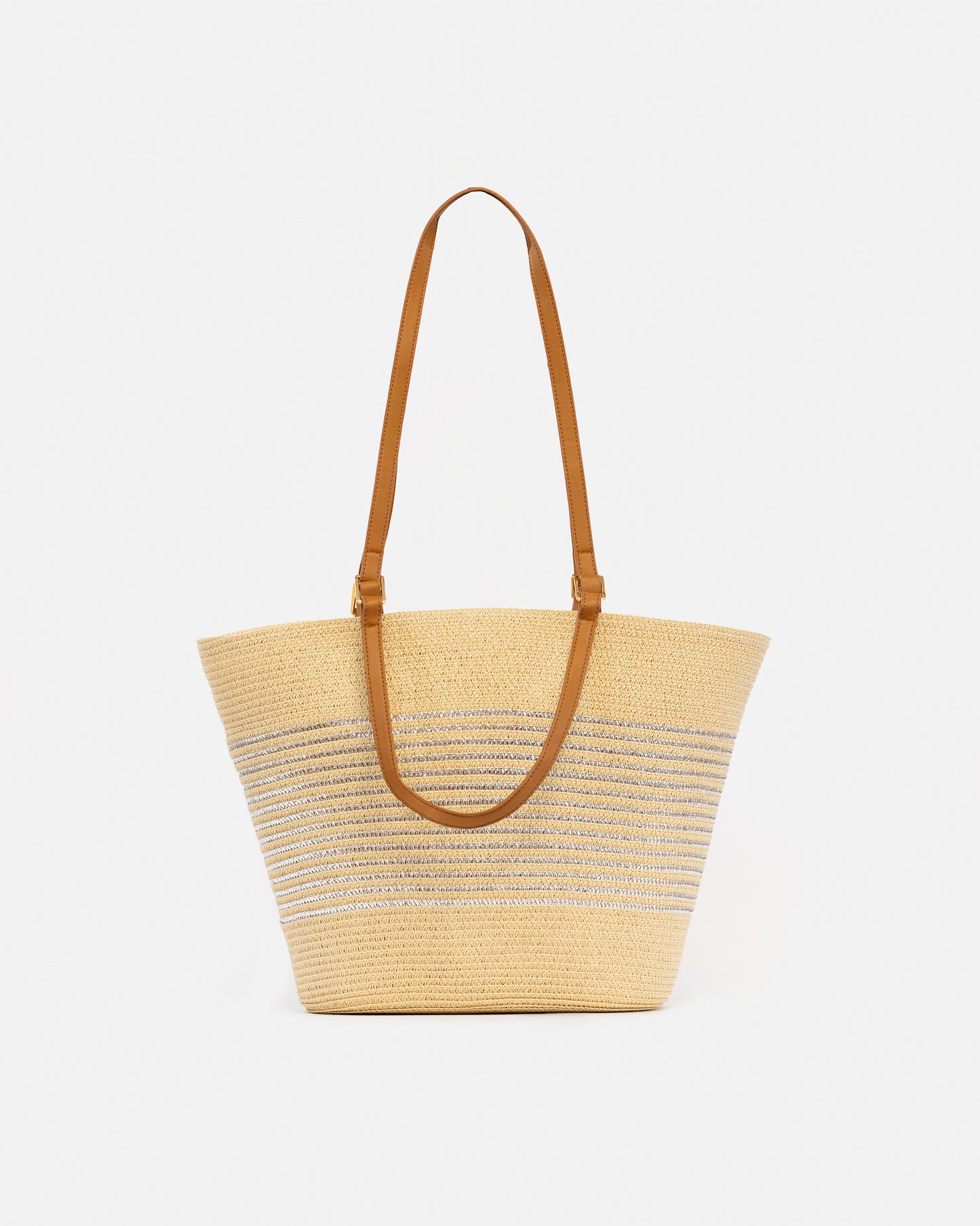 Natural Fiber Beach Tote Bag with Details – Summer Style