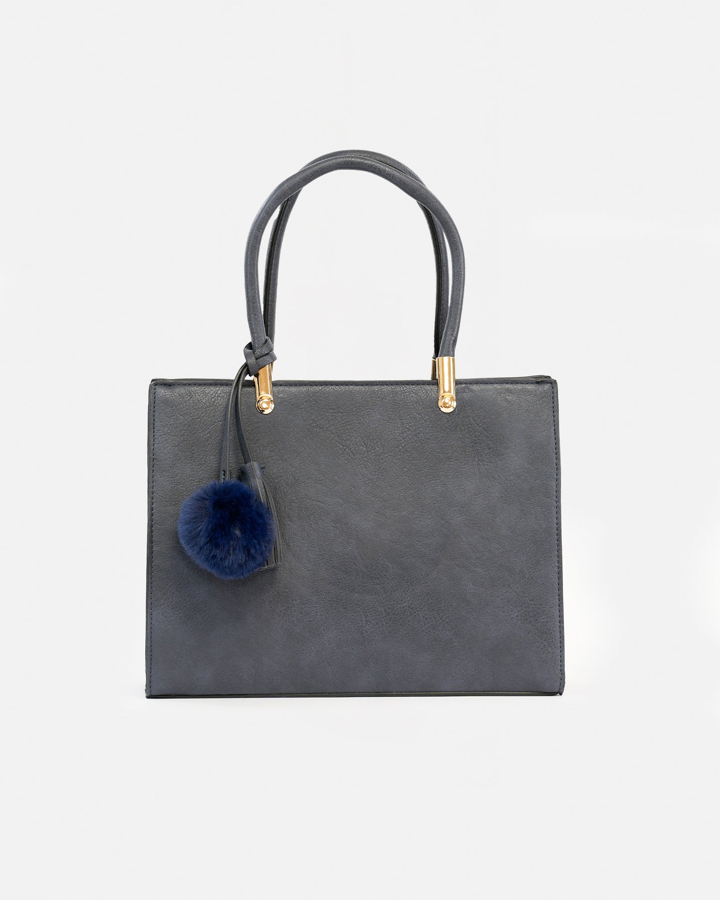 Bolso de Mano Elegante con Detalle de Borla y Pompon