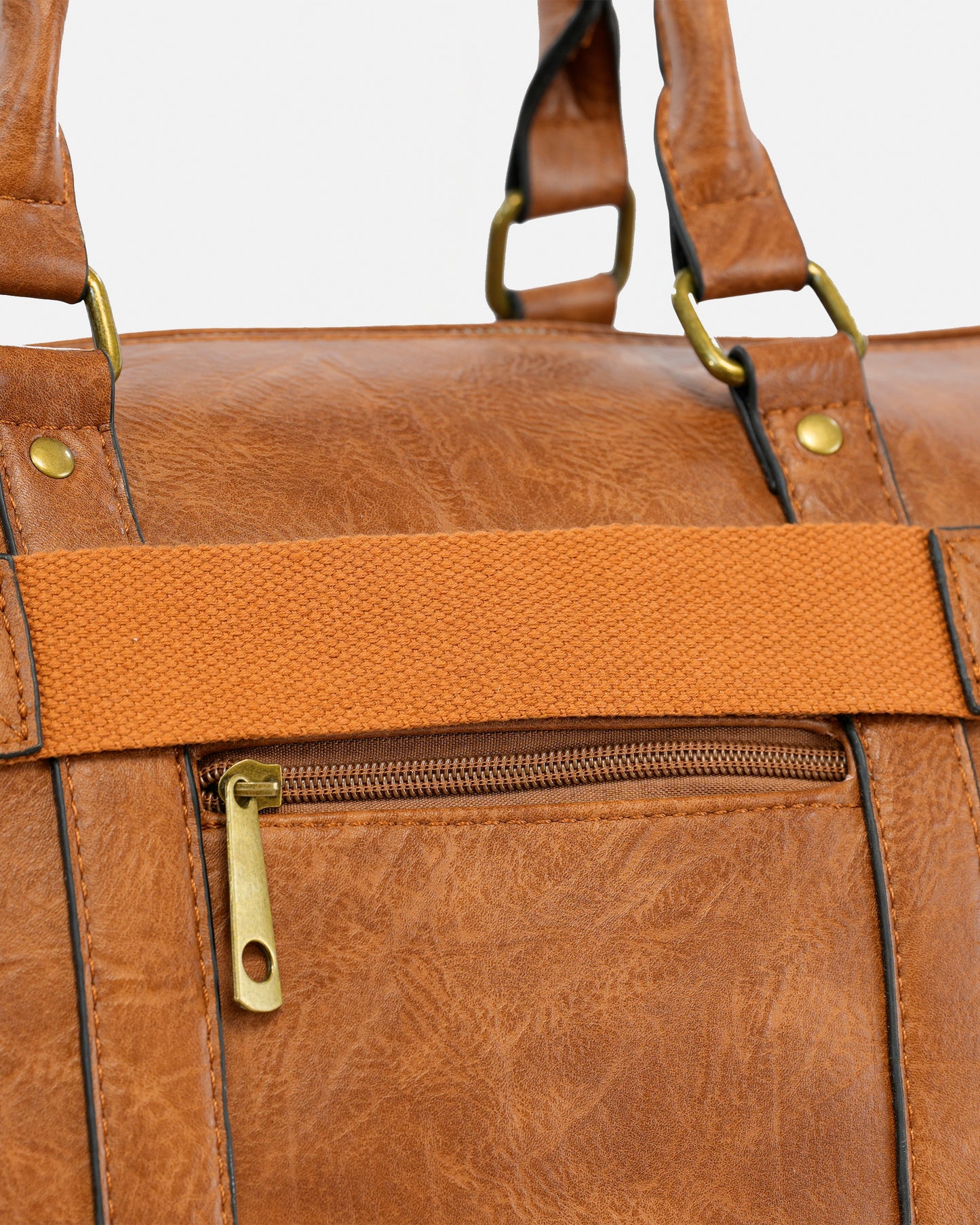 Bolso de Viaje Texturizado con Doble Asa y Bandolera Ajustable