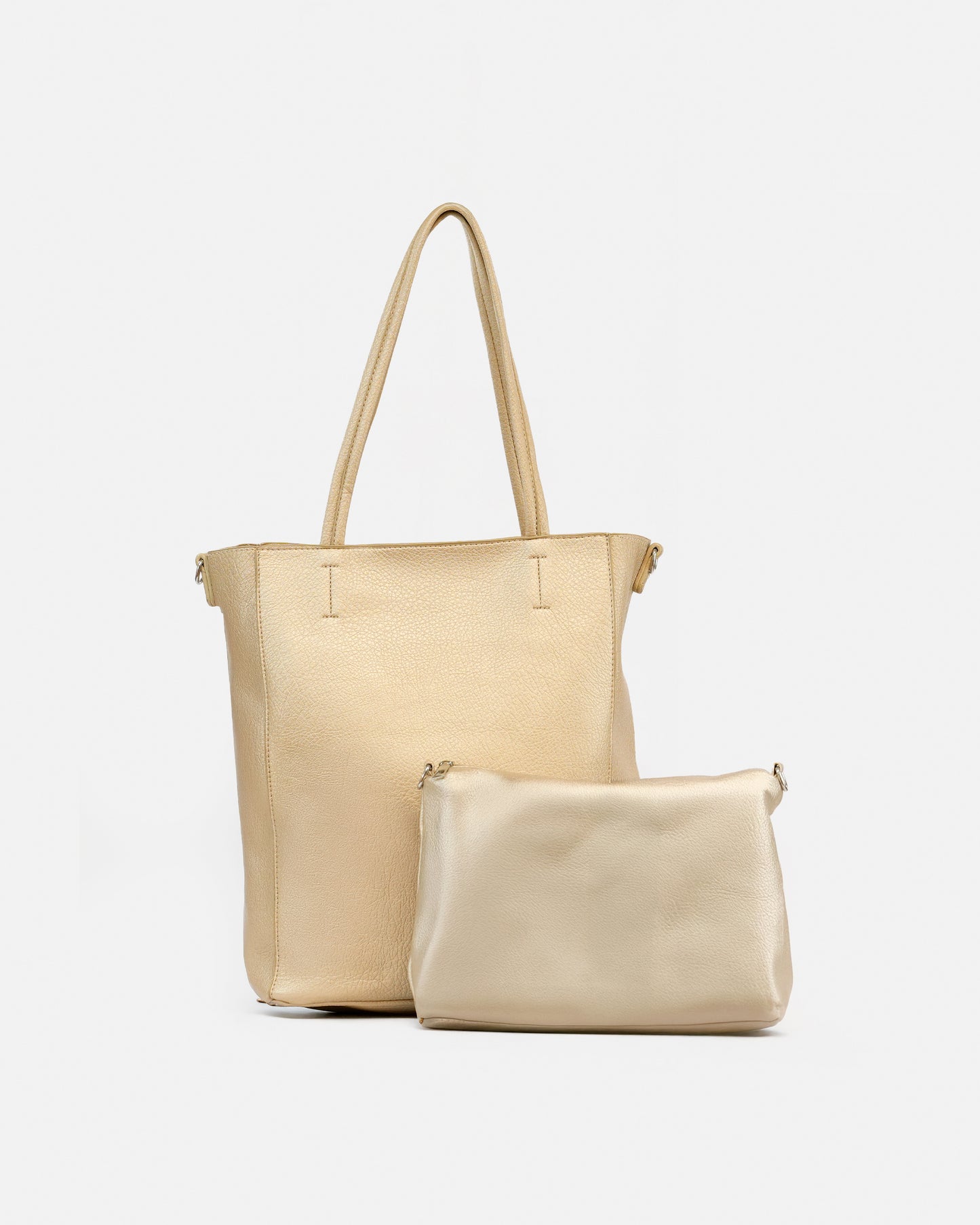 Shopper Bag with Included Toiletry Bag and Minimalist Design
