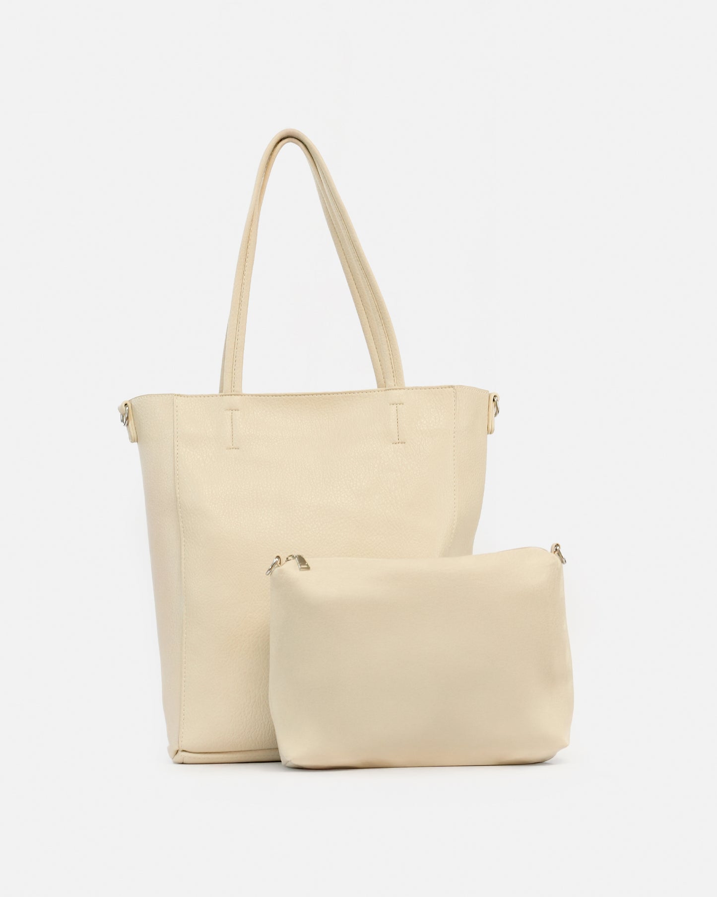 Shopper Bag with Included Toiletry Bag and Minimalist Design