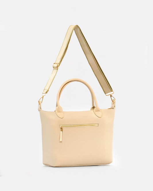 Bolso Tote Nylon con doble Asa fija y asa extraible