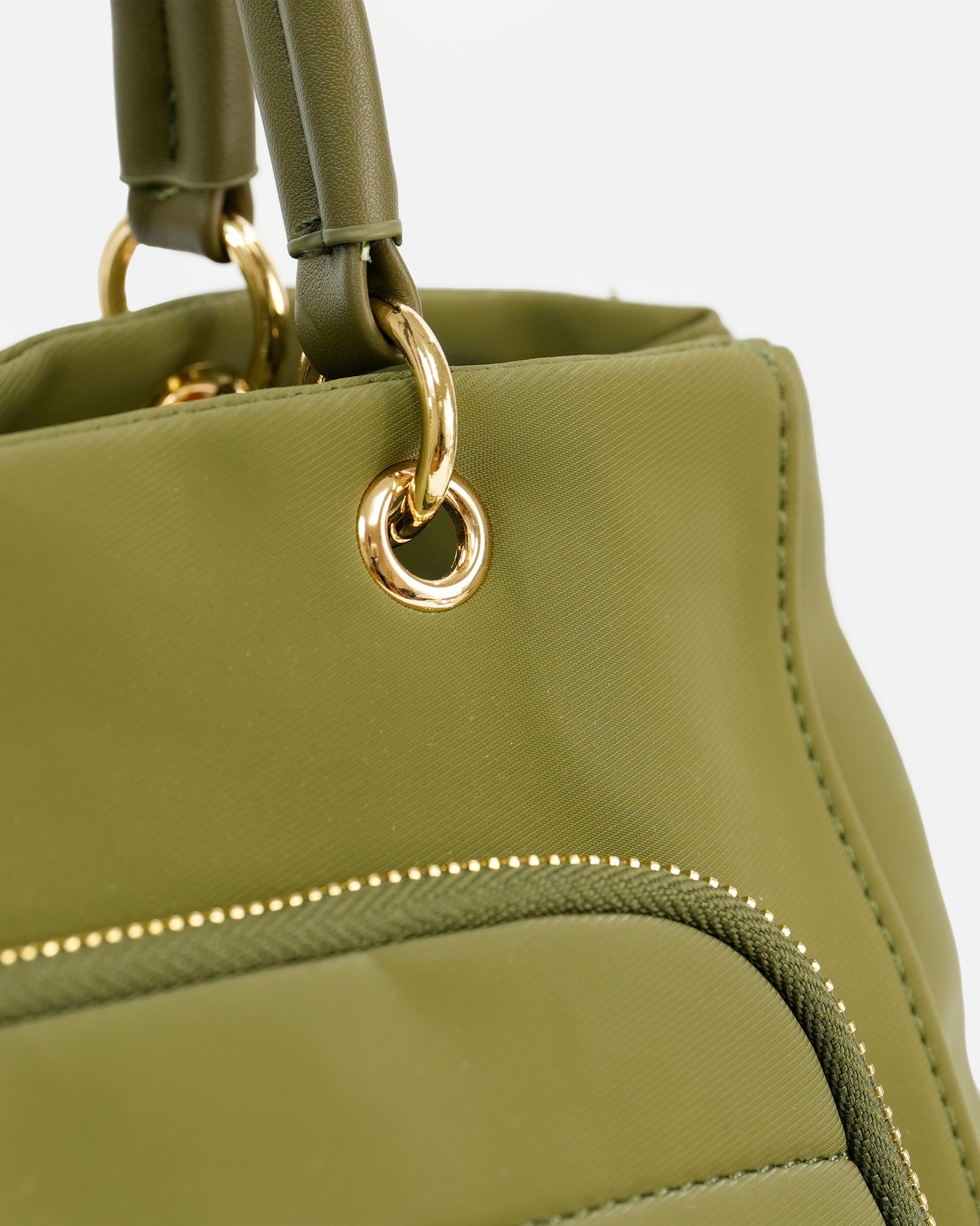Casual Handbag with Exterior Pocket and Adjustable Strap