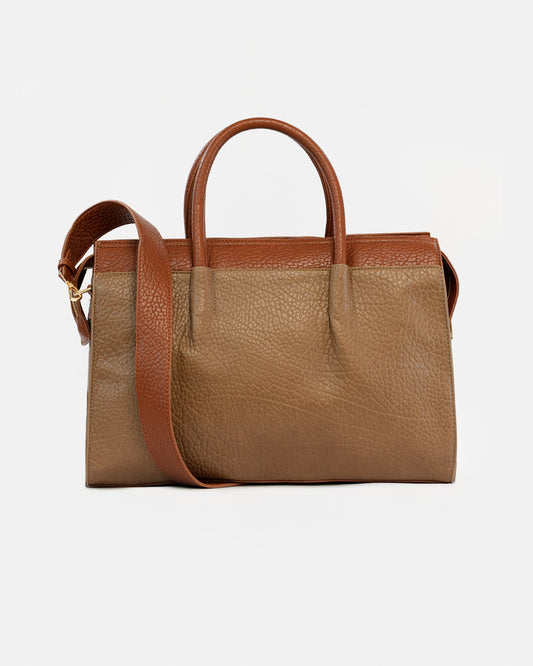 Bolso de Mano Texturizado y asa adicional para hombro