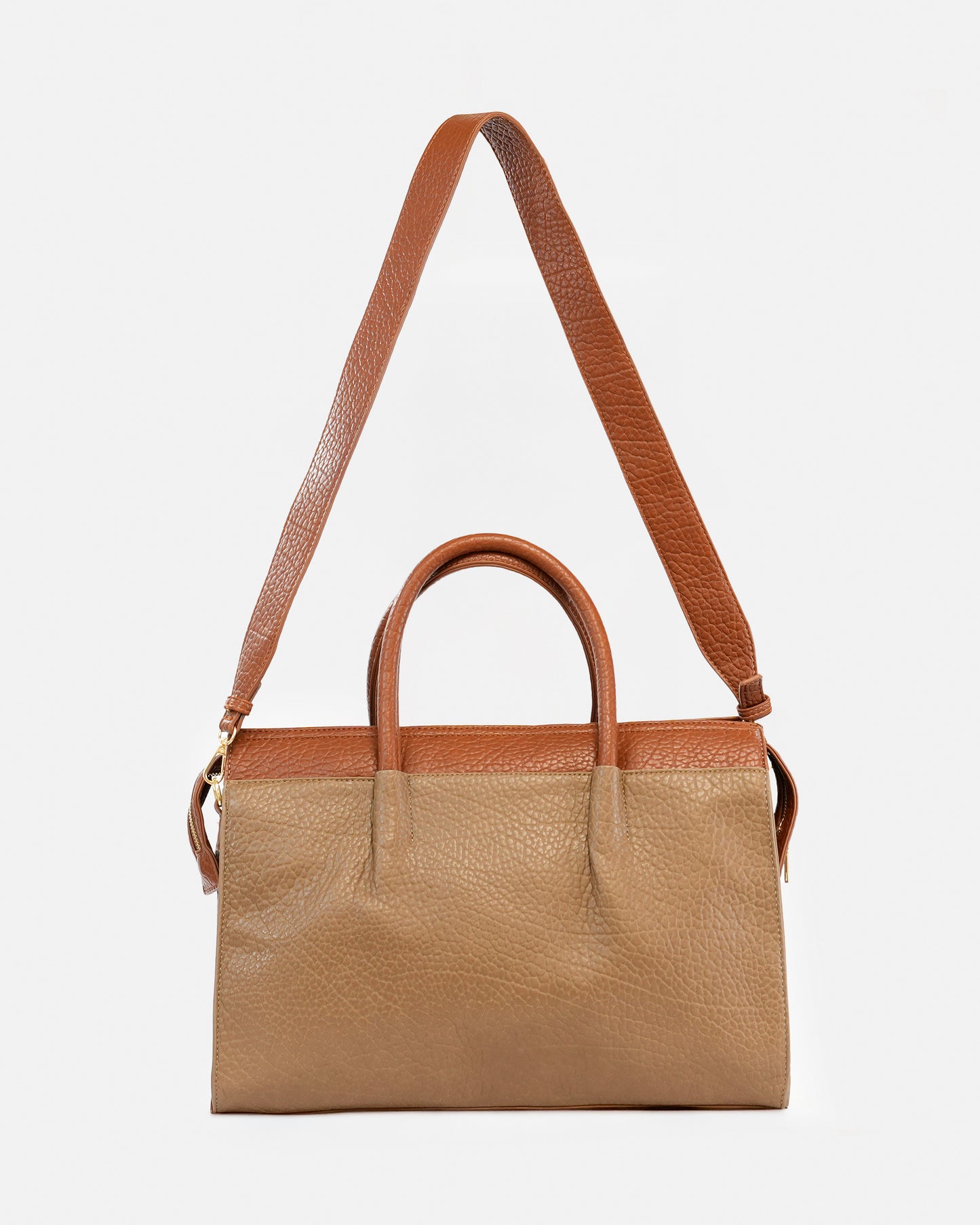 Bolso de Mano Texturizado y asa adicional para hombro
