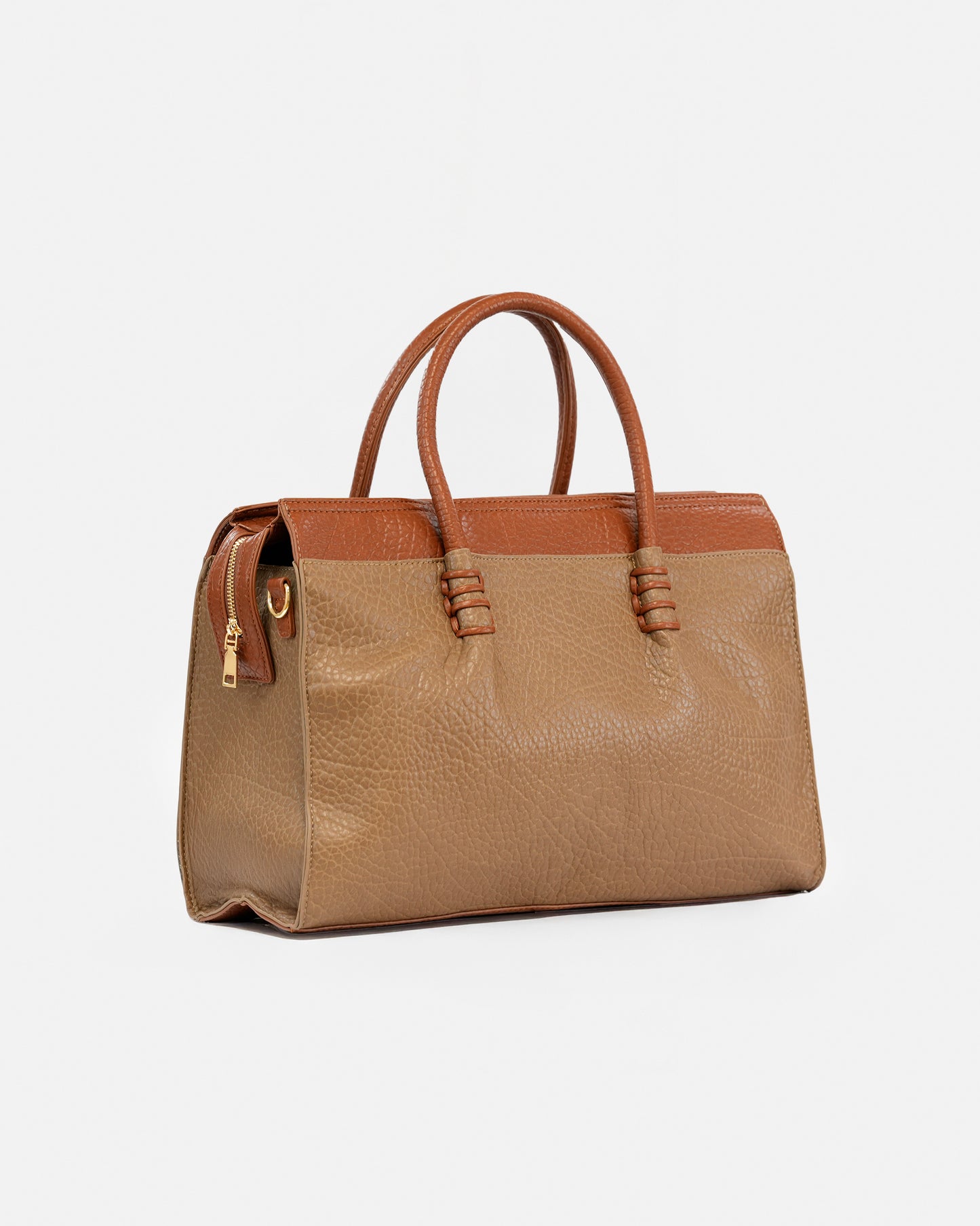 Bolso de Mano Texturizado y asa adicional para hombro