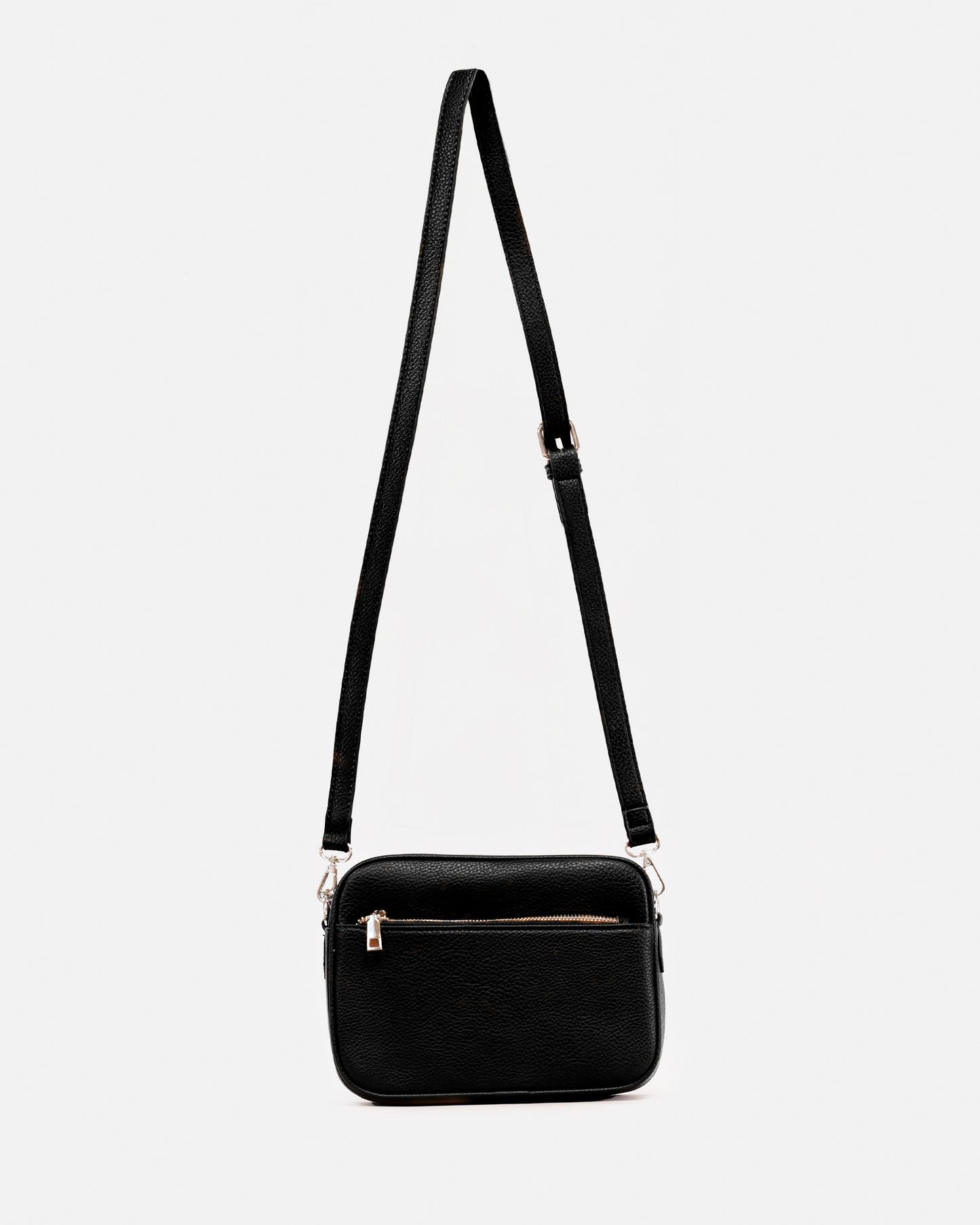 Women's Faux Leather Crossbody Bag – Compact and Modern Design