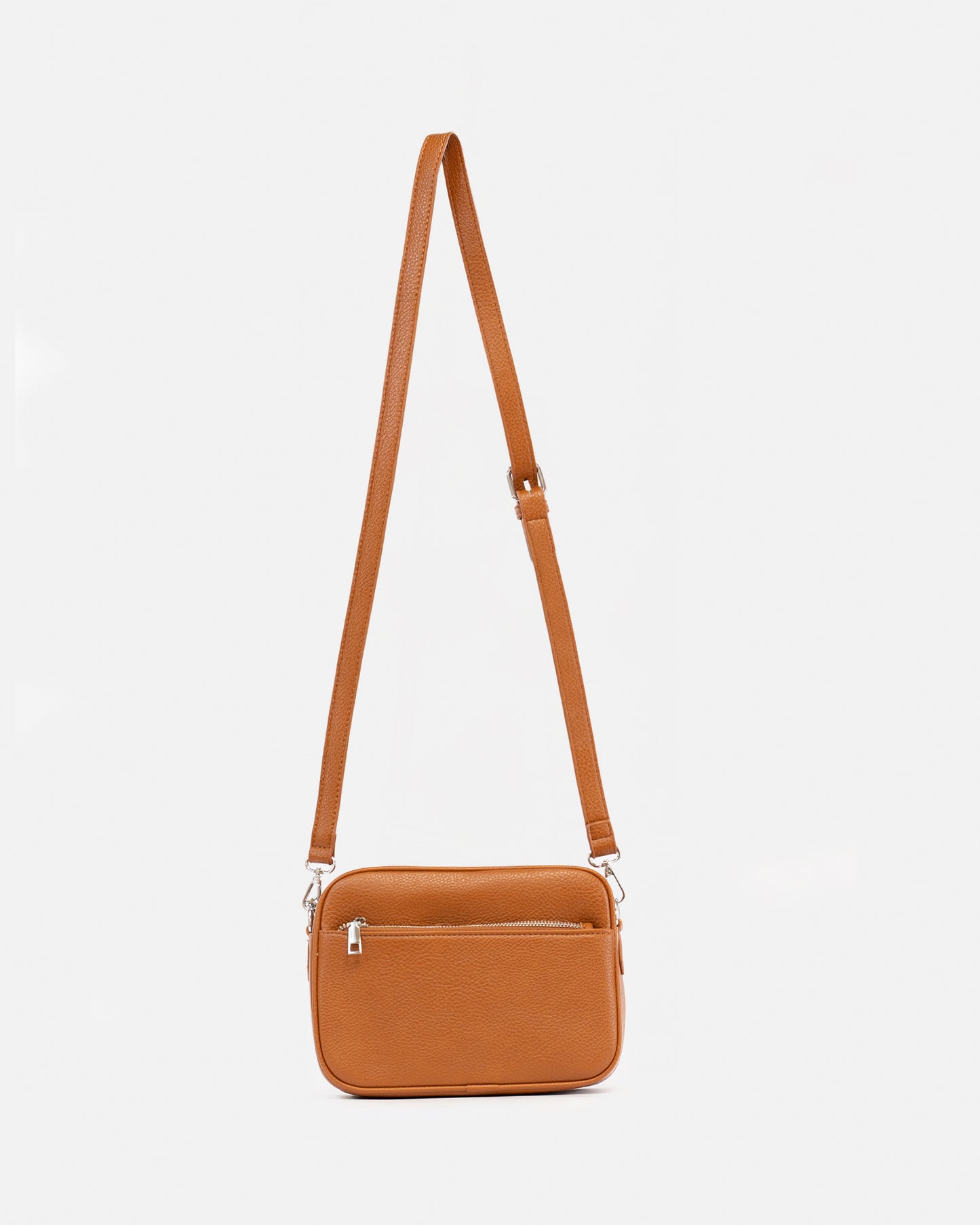 Women's Faux Leather Crossbody Bag – Compact and Modern Design