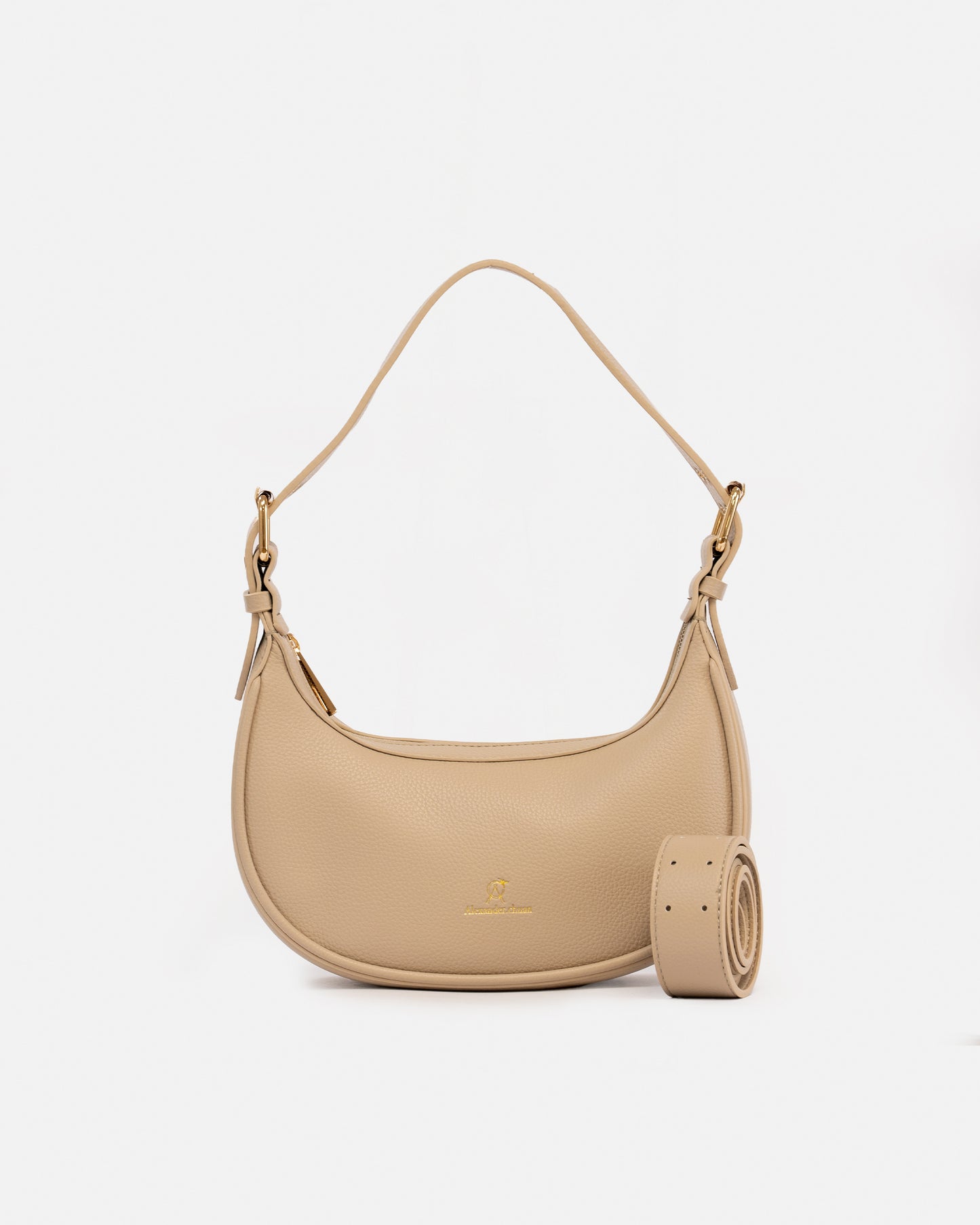 Bolso de Hombro Tipo Baguette en Piel Sintética – Estilo Minimalista y Elegante