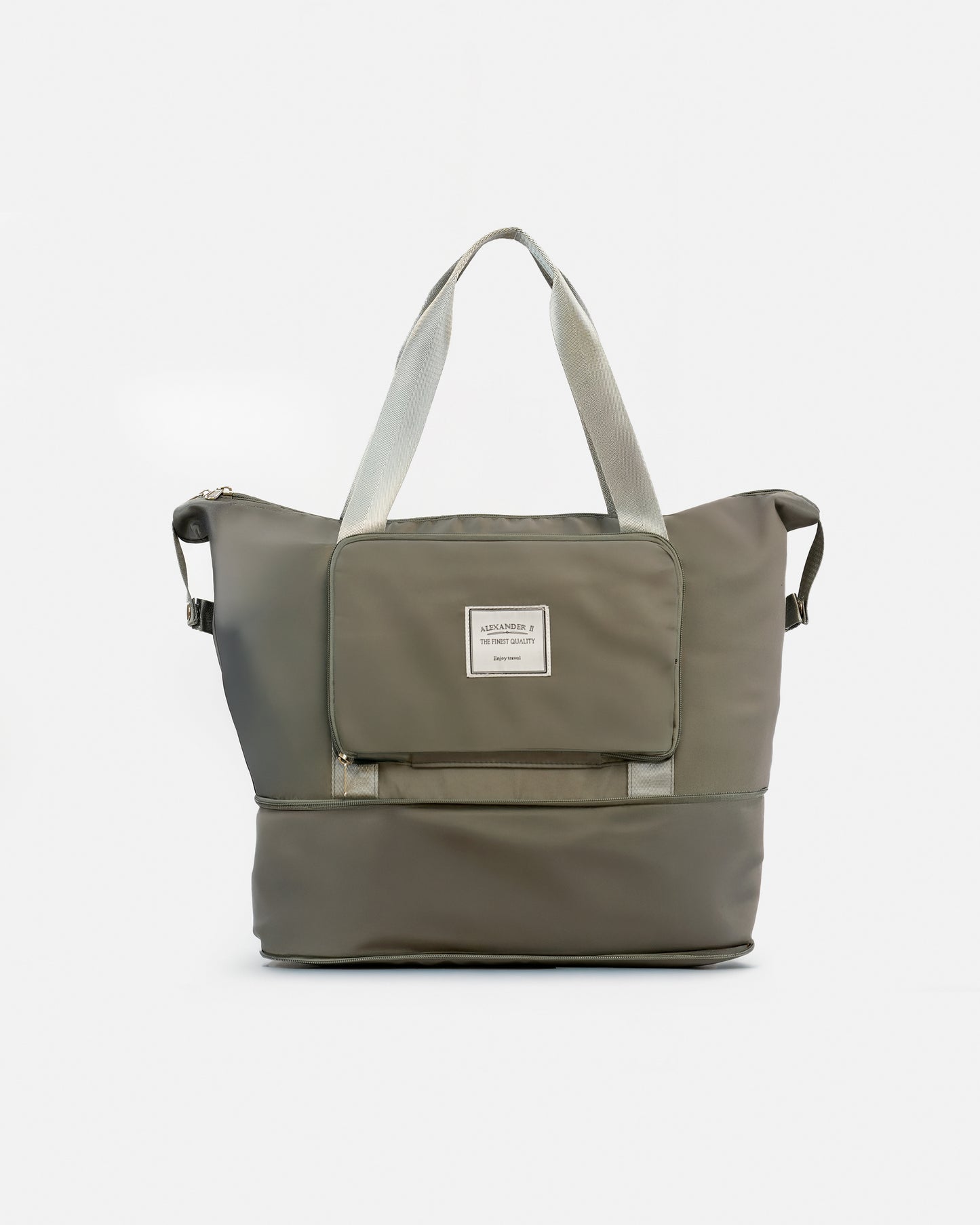 Bolso de Viaje Extensible en Material Impermeable con Compartimento Inferior