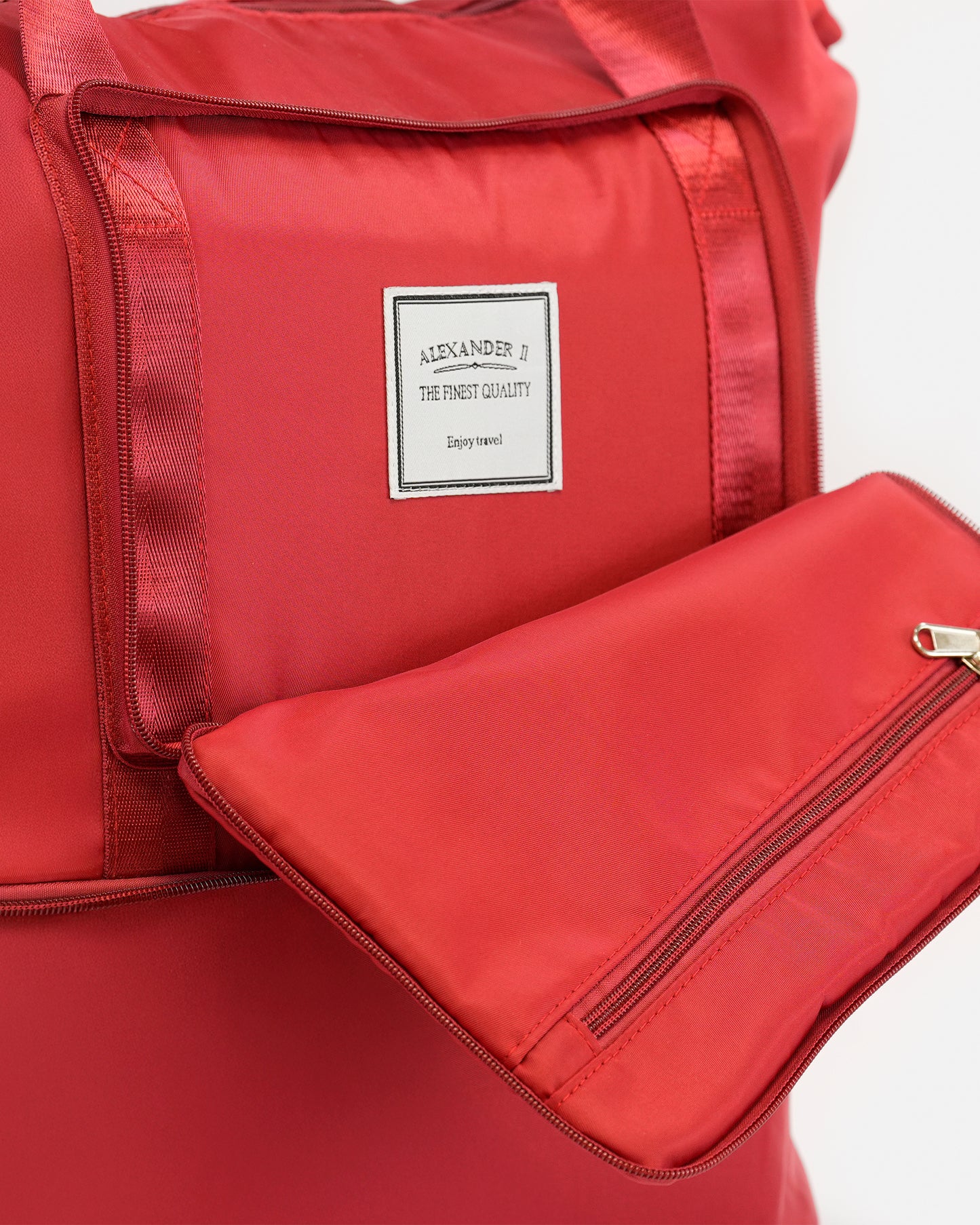 Bolso de Viaje Extensible en Material Impermeable con Compartimento Inferior