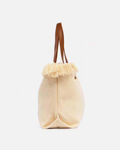 Bolso shopper dama beige verano