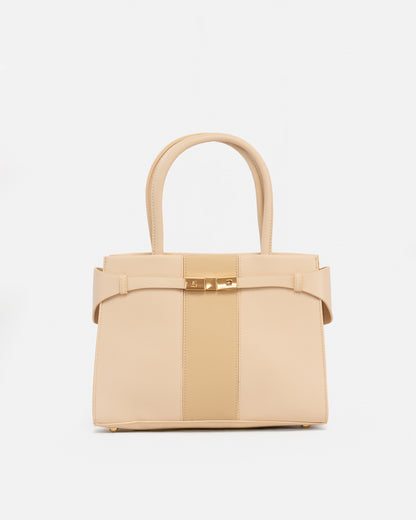 Bolso de Mano con Correa Ajustable y Cierre Metálico Decorativo