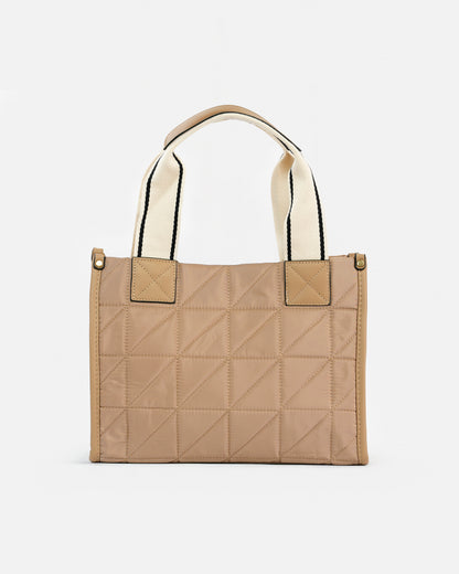 Bolso tote Nylon acolchado con doble asa y bandolera ajustable
