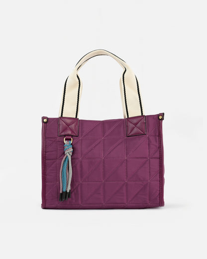 Bolso tote Nylon acolchado con doble asa y bandolera ajustable