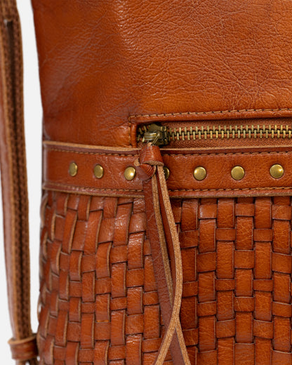 Women's Hobo Crossbody Bag in Faux Leather – Casual Style with Braided Details