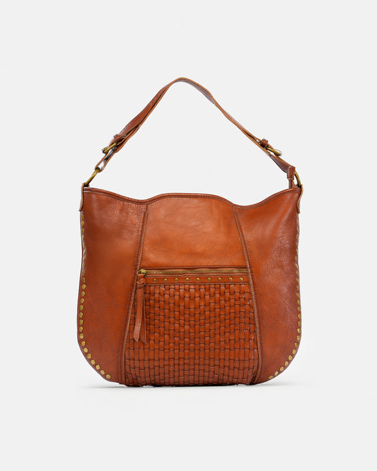 Women's Faux Leather Hobo Bag – Vintage Style with Braided Details