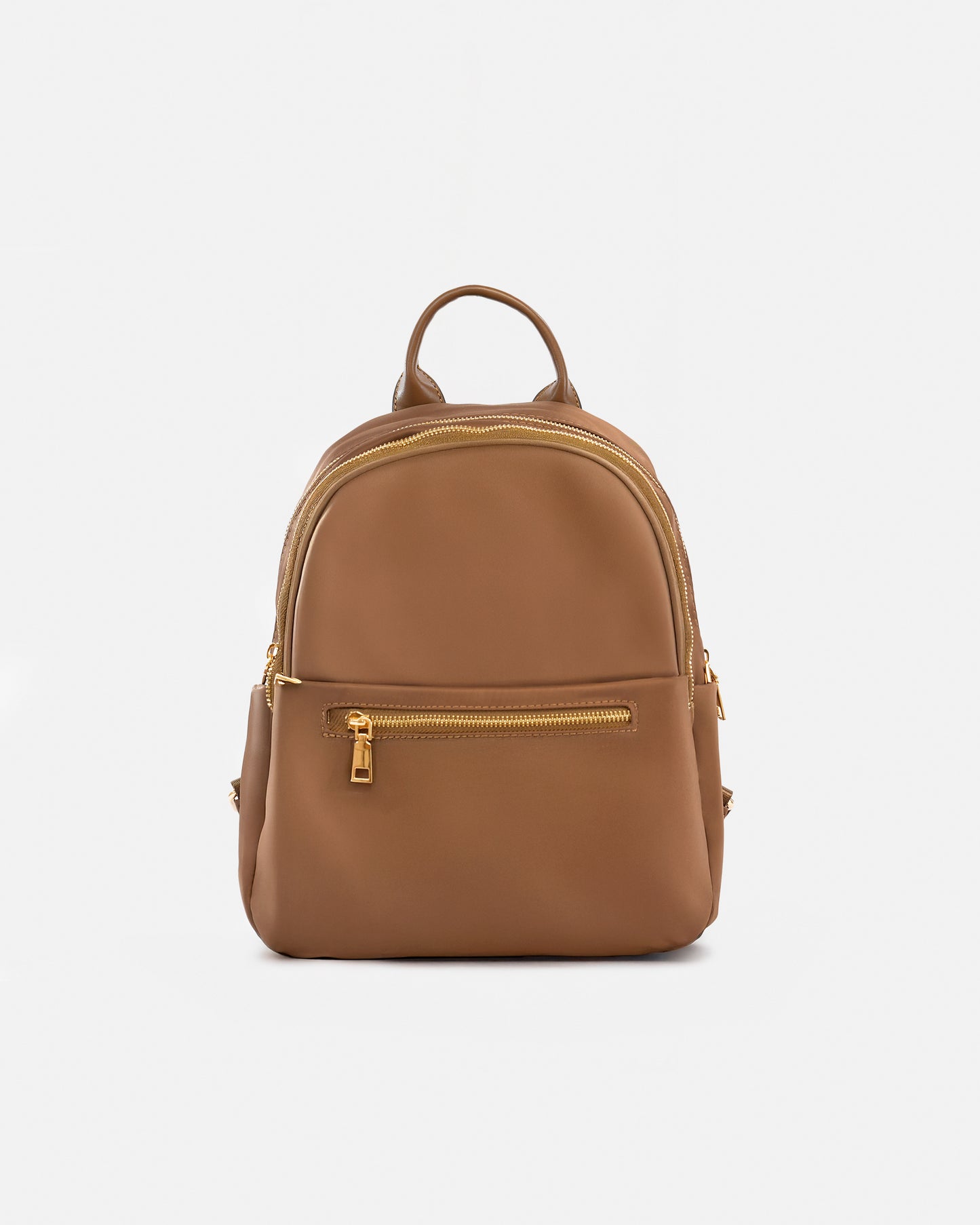 Mochila Nylon Casual Impermeable con Cremalleras Doradas