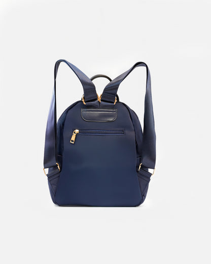 Mochila Nylon Casual Impermeable con Cremalleras Doradas