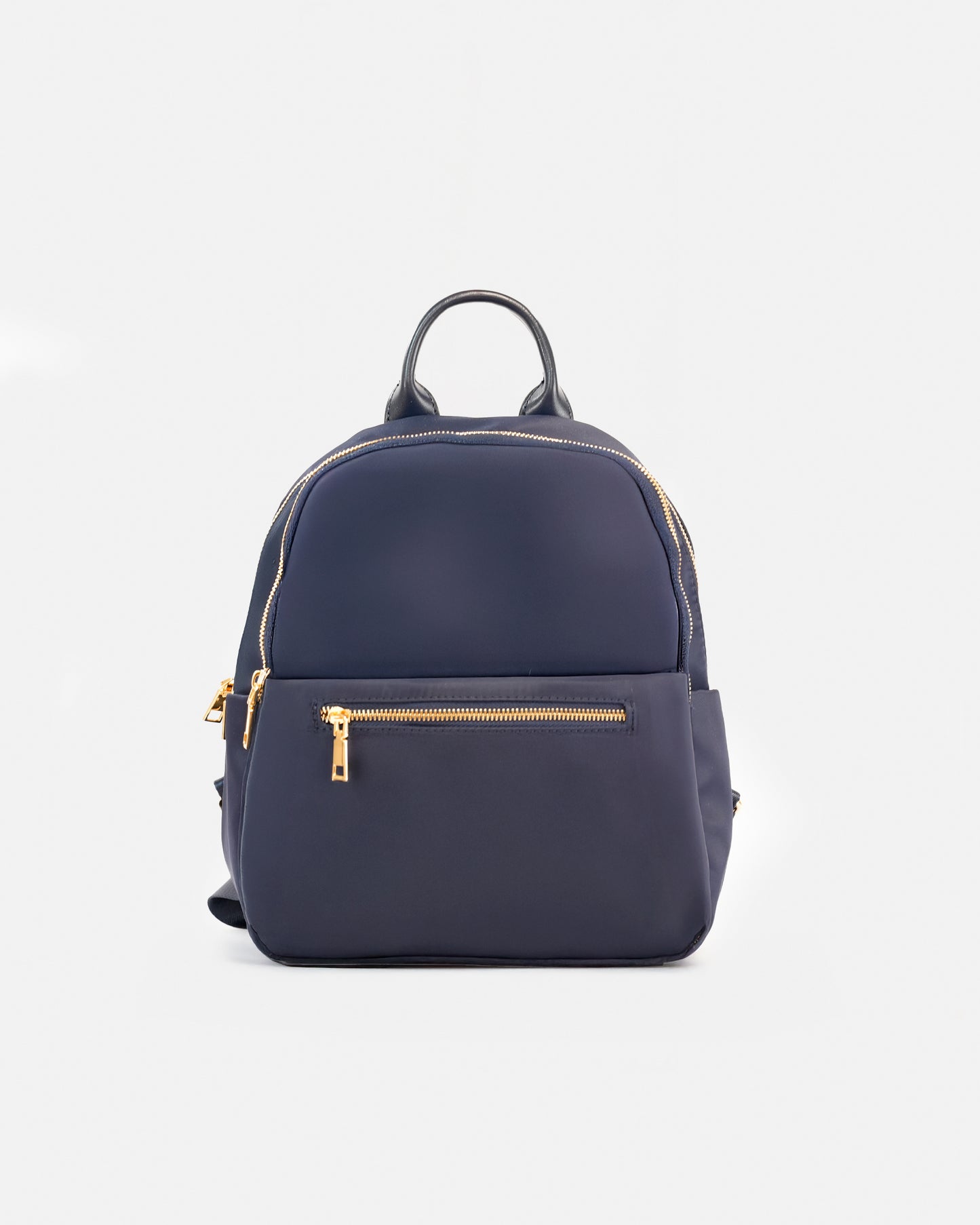 Mochila Nylon Casual Impermeable con Cremalleras Doradas