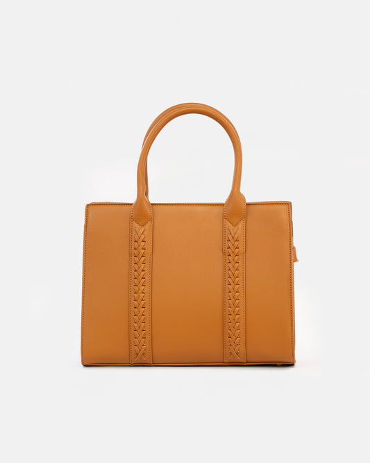 Bolso Shopper con Diseño Trenzado y Asa Larga extraible