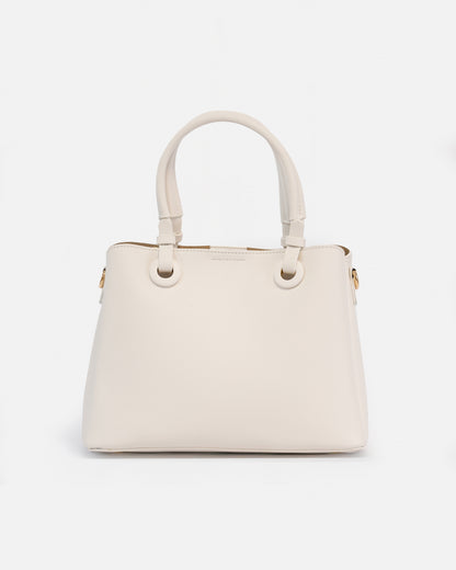 Elegant Handbag with Double Handles and Adjustable Shoulder Strap