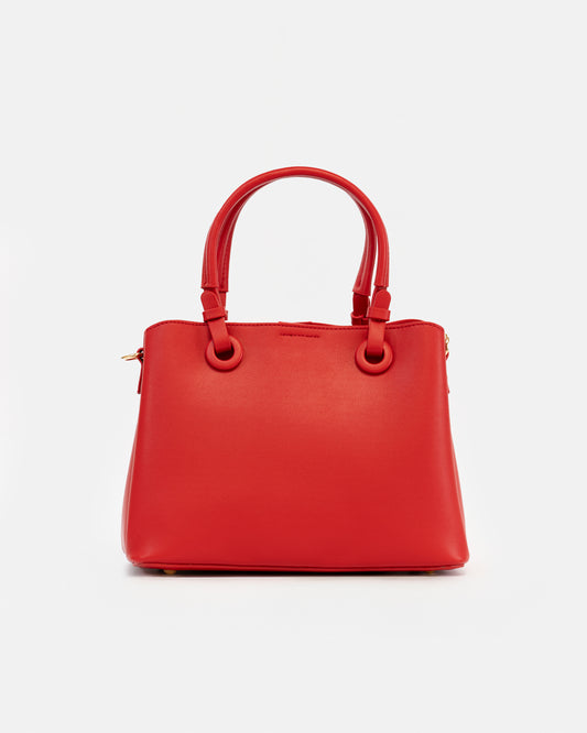 Elegant Handbag with Double Handles and Adjustable Shoulder Strap